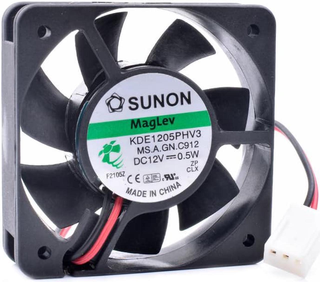 KDE1205PHV3 5015 5cm 50x50x15mm 12V 0.5W magnetic suspension bearing quiet cooling fan