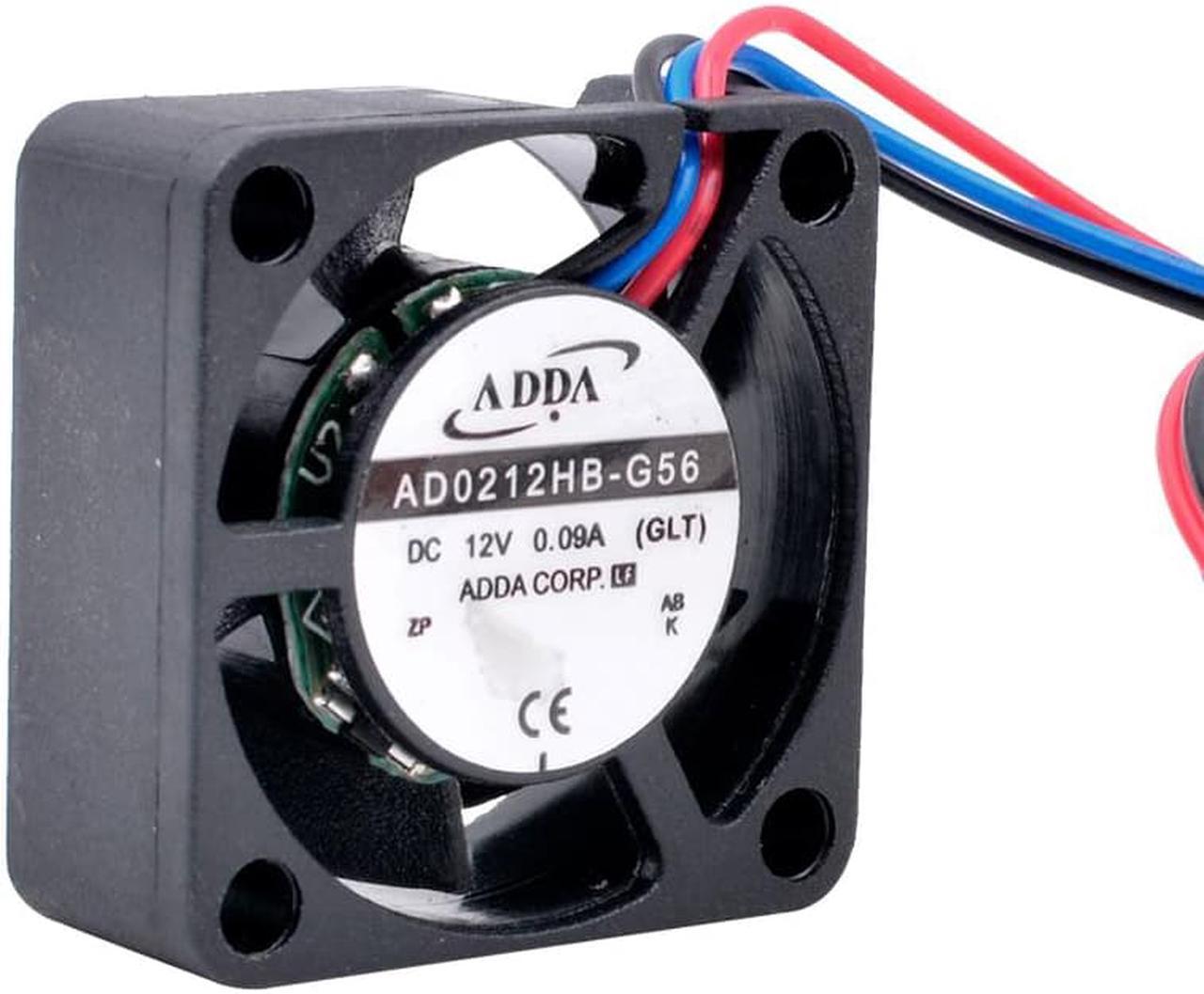 AD0212HB-G56 2.5cm 2510 20mm fan 25x25x10mm DC12V 0.09A 3 wires 3pin dual ball bearing miniature cooling fan