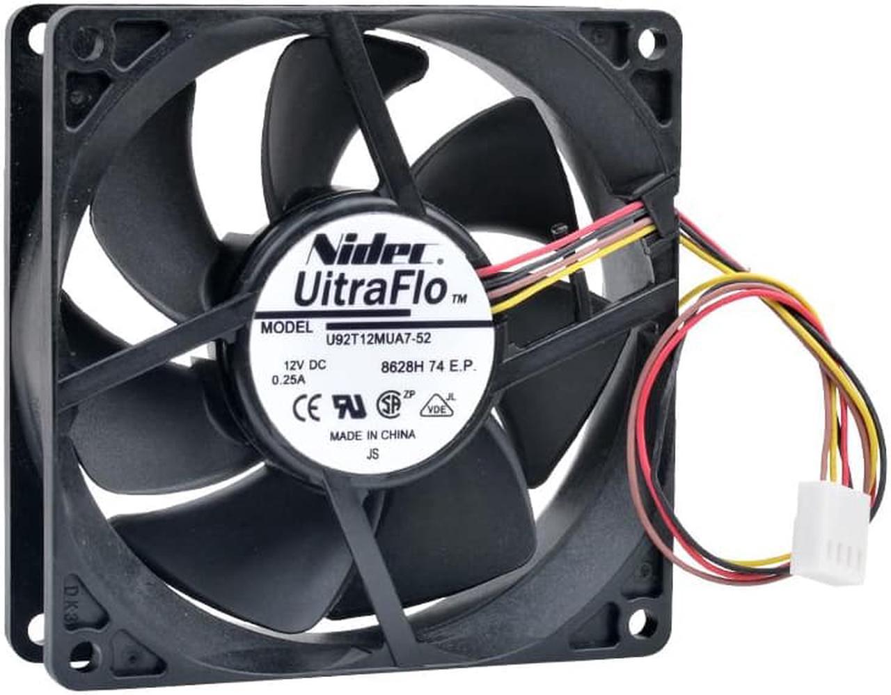 U92T12MUA7-52 9cm 9025 92x92x25mm 92mm fan 12V 0.25A 4 line pwm computer chassis CPU cooling fan