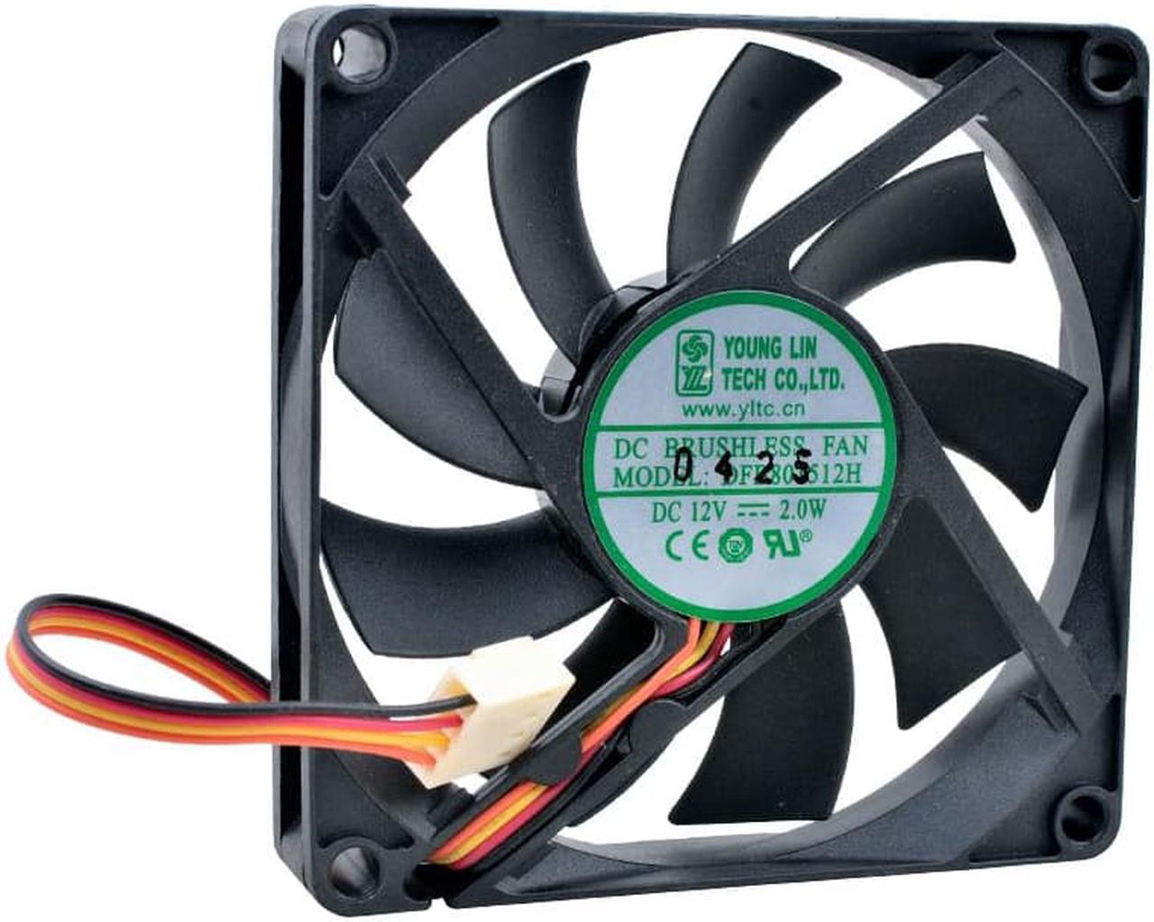 Brand new DFB801512H 8cm 80mm fan 80x80x15mm DC12V 2.0W double ball bearing 4pin pwm cooling fan for case CPU