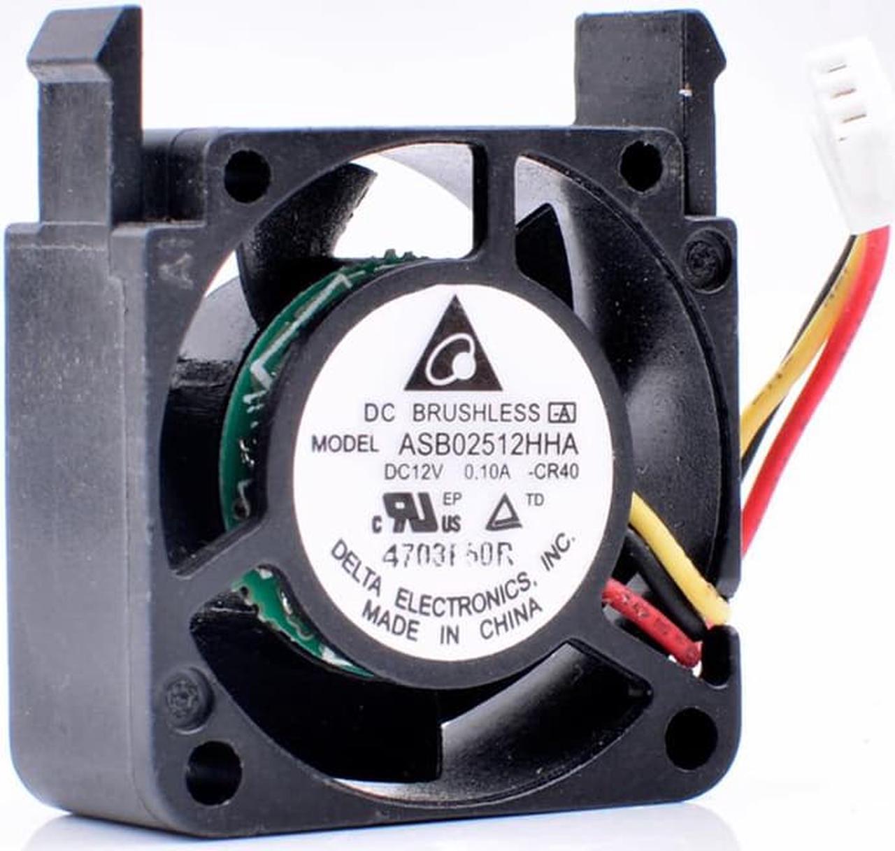 ASB02512HHA 2.5cm 2510 25mm fan DC12V 0.10A 3 line micro device small cooling fan