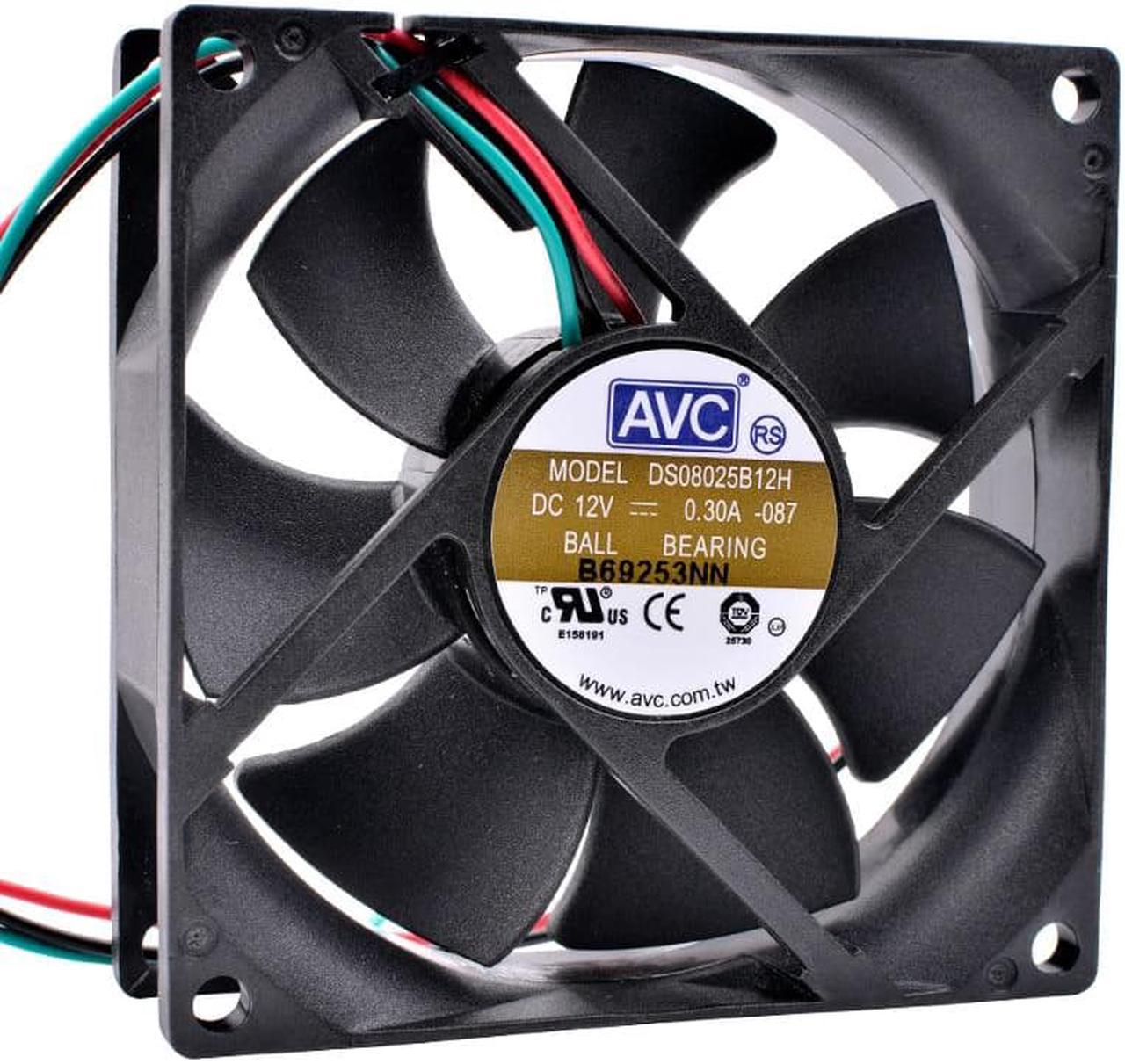 DS08025B12H 8cm 80mm fan 8025 DC12V 0.30A Ball high air volume computer chassis CPU power cooling fan