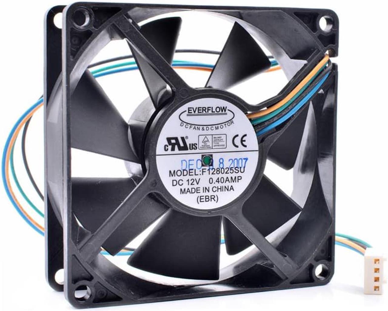 F128025SU 8cm 8025 80mm fan 12V 0.40A 4 lines pwm chassis CPU large air volume cooling fan