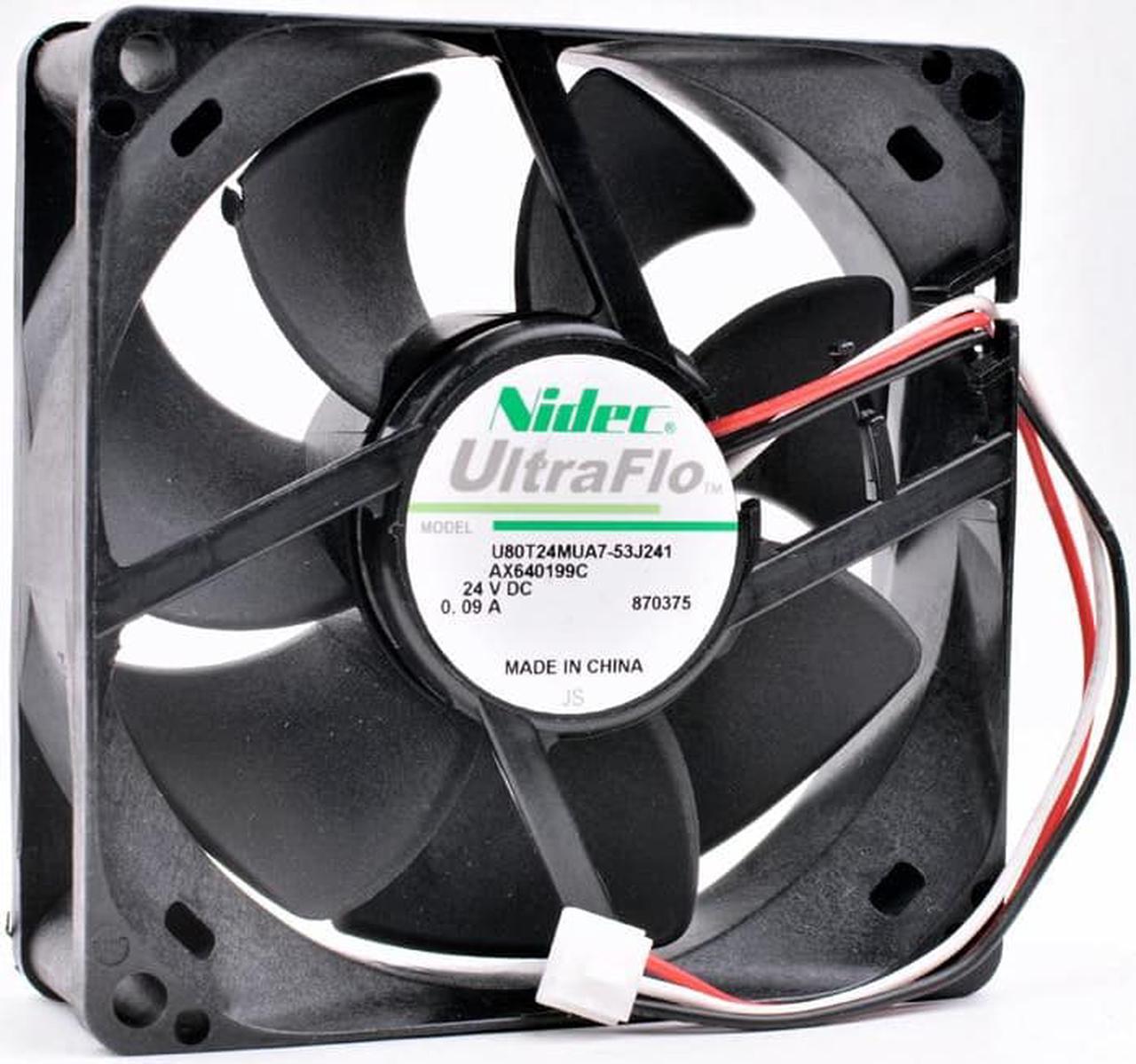 80T24MUA7-53J241 8cm 8025 24V 0.09A inverter industrial computer cooling fan