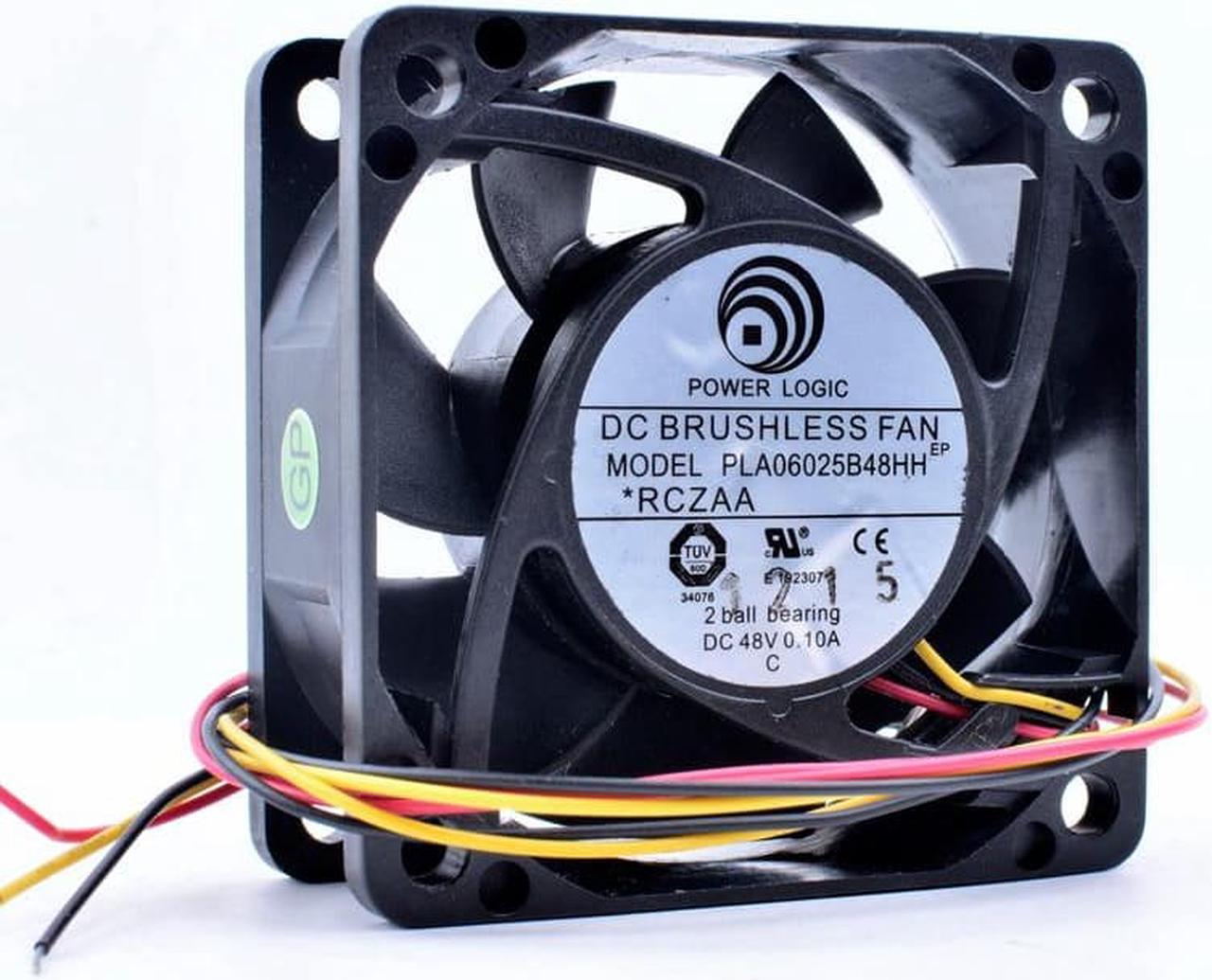 power PLA06025B48HH 6cm 6025 48V 0.10A frequency conversion communication equipment cooling fan