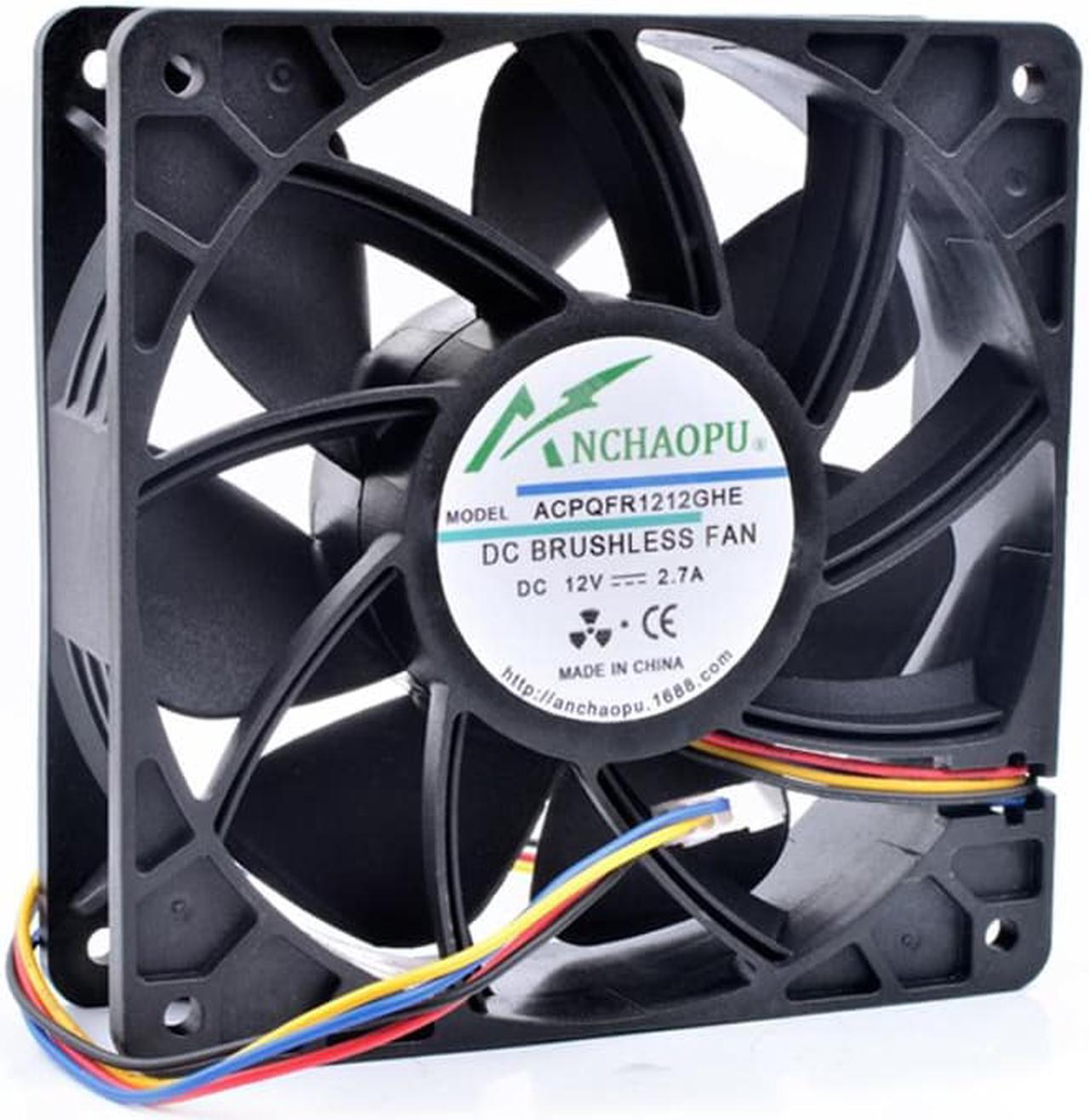 ANCHAOPU QFR1212GHE 12cm 12038 120x120x38mm 12V 2.7A 4 lines pwm server chassis large air volume cooling fan