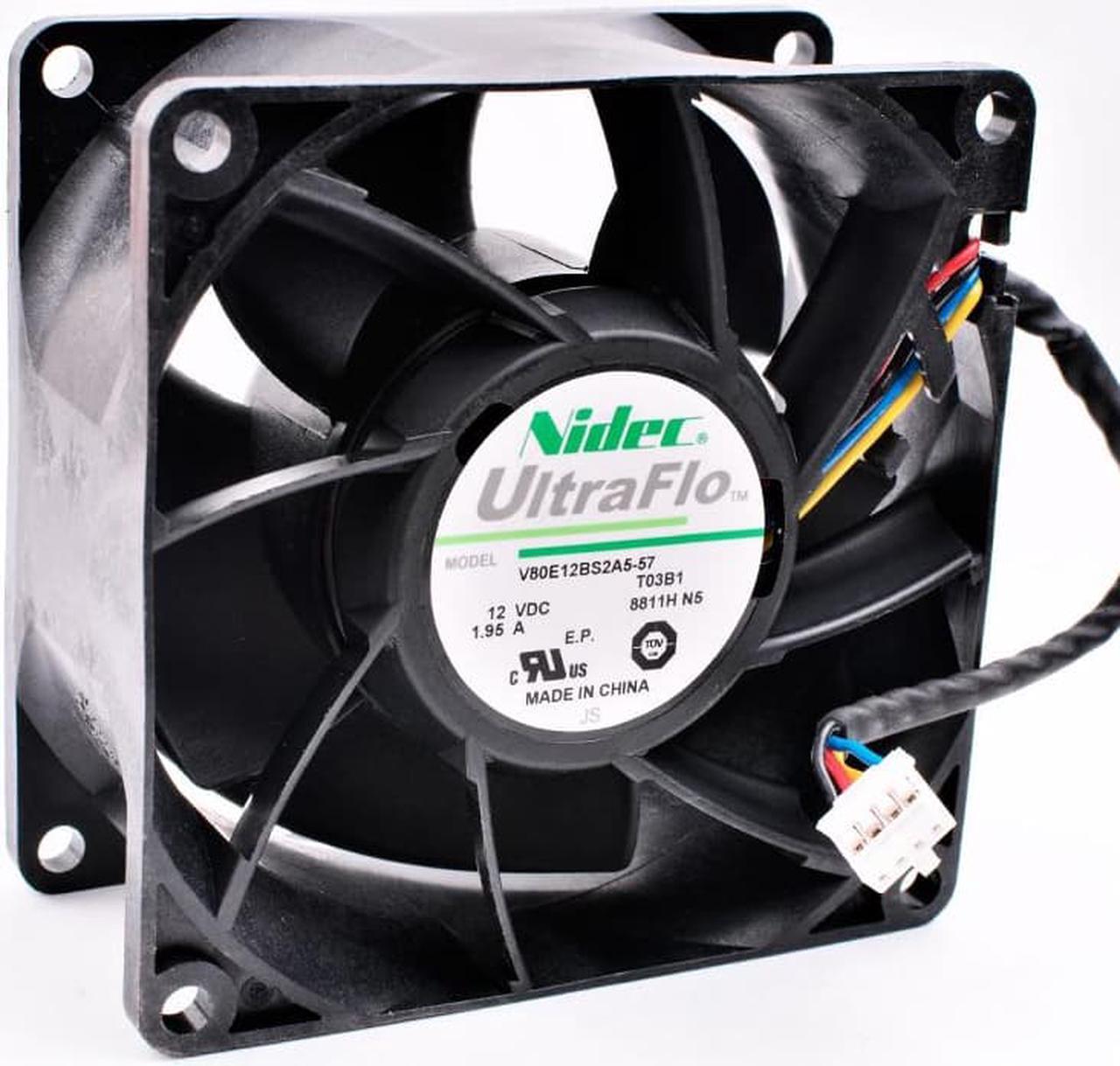 V80E12BS2A5-57 8cm 8038 80x80x38mm DC12V 1.95A Refrigerator server cooling fan