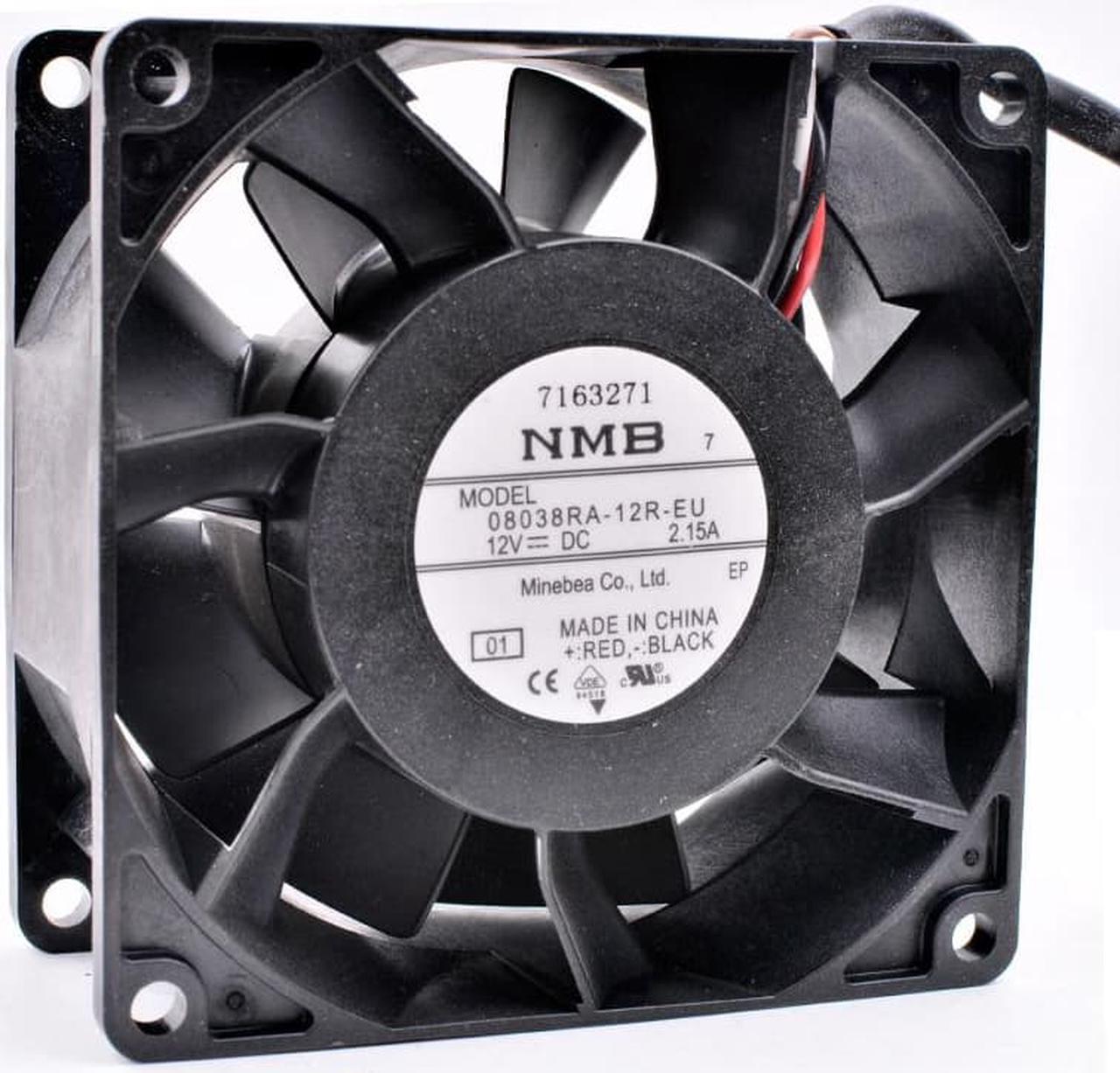 08038RA-12R-EU 8cm 8038 12V 2.15A 4 line waterproof large air volume server cooling fan