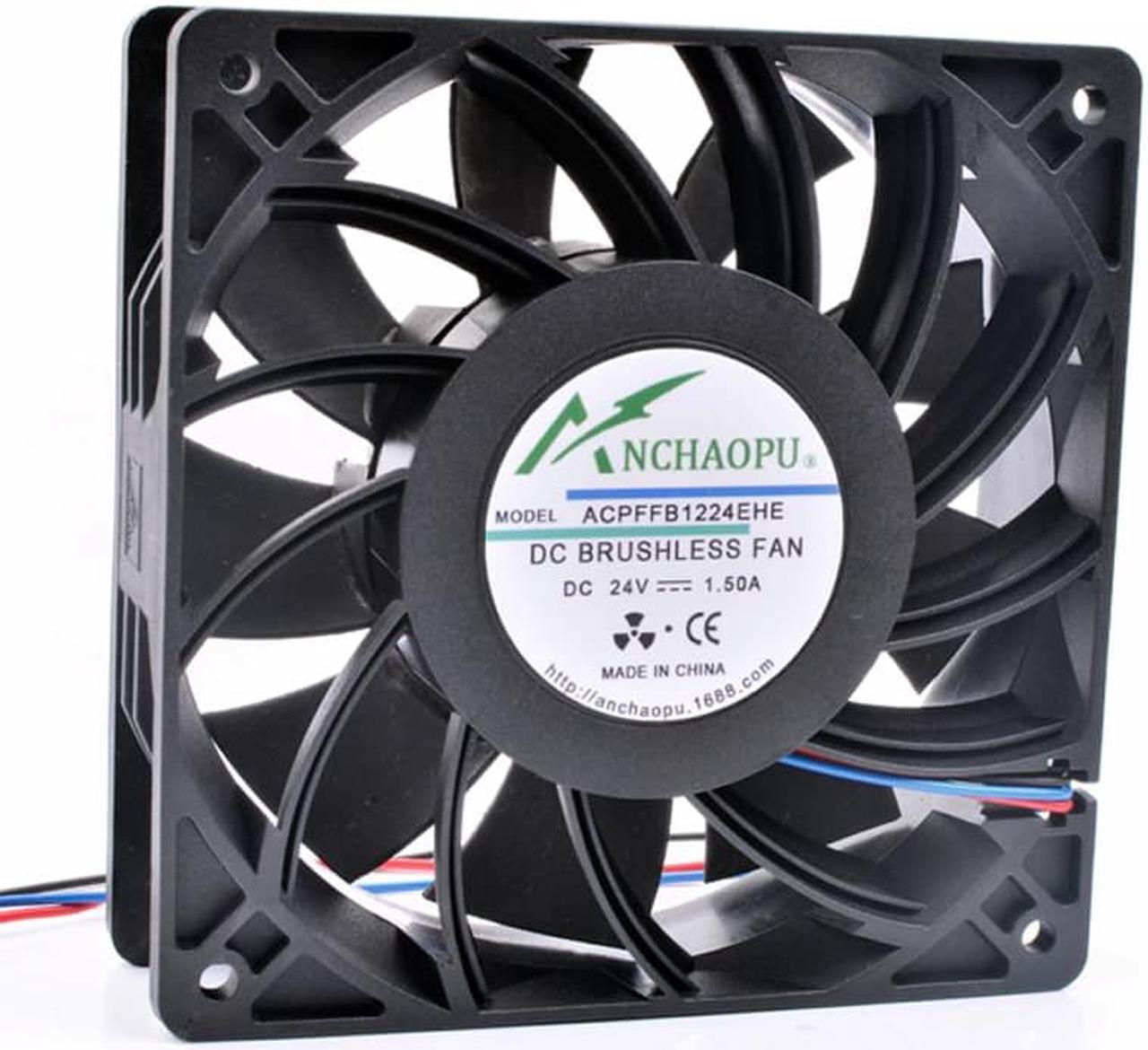 ANCHAOPU FFB1224EHE 12cm 12038 120x120x38mm DC24V 1.50A high speed inverter cooling fan