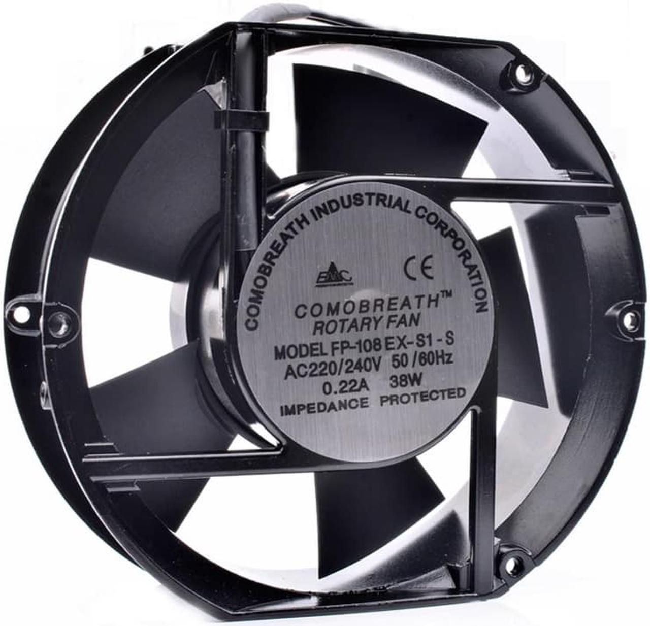 FP-108EX-S1-S/B 17250 17251 172x150x51mm 110V 220V 380V 38W cabinet metal heat-resistant cooling fan