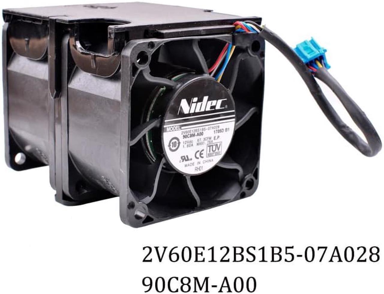 2V60E12BS1B5-07A028 90C8M-A00 6cm 60x60x76mm DC12V 1.60A Large air volume server cooling fan