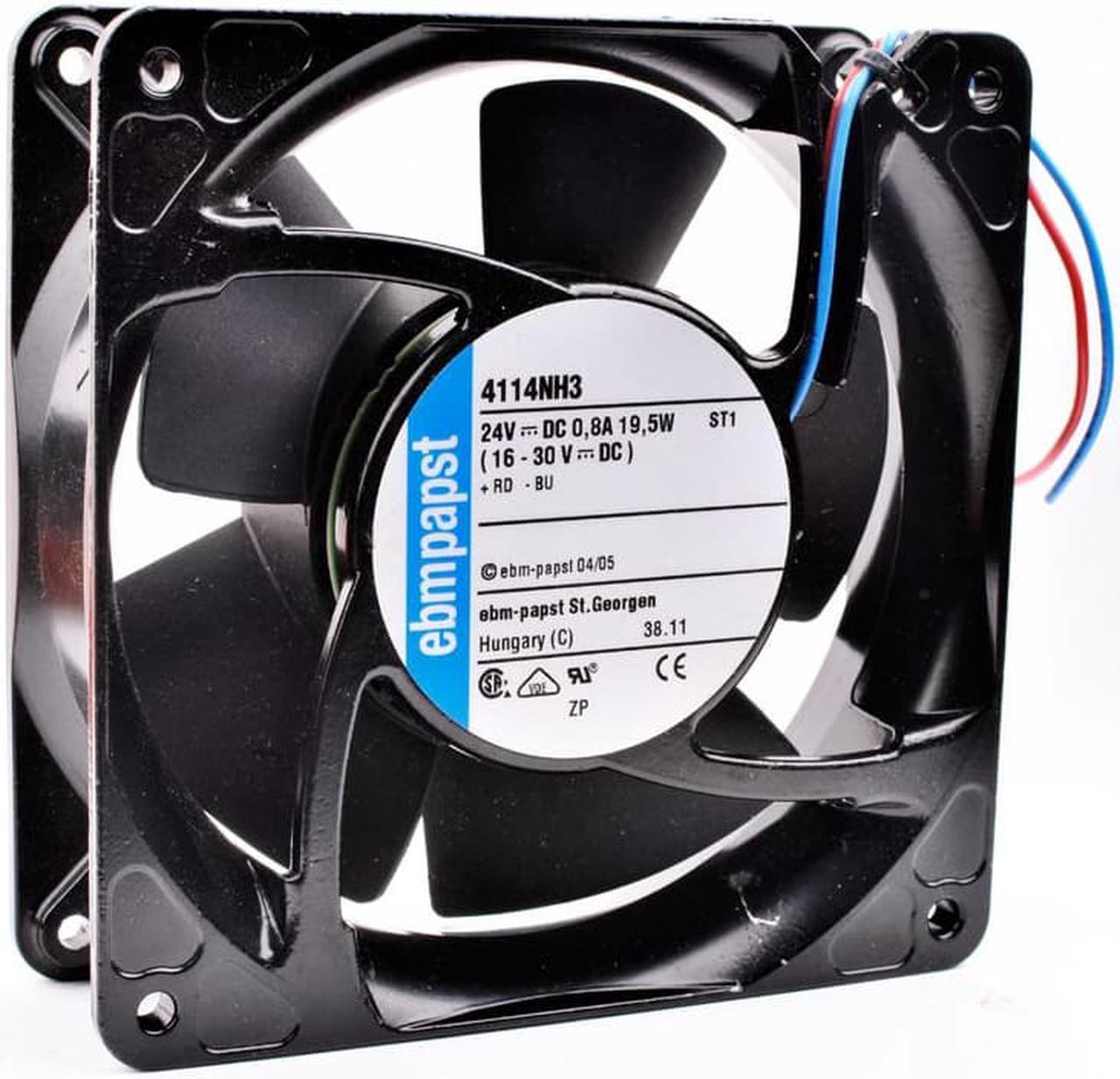 4114NH3 12cm 12038 120mm 120x120x38mm DC24V 0.8A 19.5W Metal frame inverter cooling fan