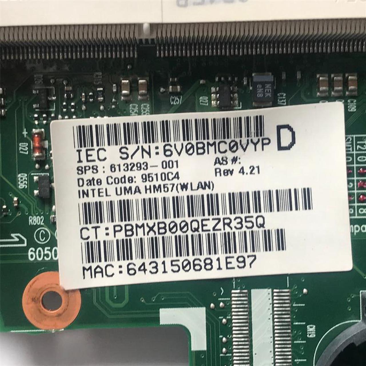 Alt view image 2 of 3 - 613293-001 For H-P 6450B 6550B Laptop Motherboard Fit For H-P 6455B 6555B 613397-001 6050A2326601 Mainboard