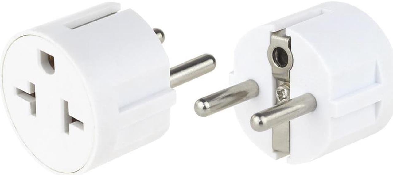 Main image of US Plug USA to EU Plug Adapter 20A 250V EU Converter USA US To EU Wall Socket Fireproof AC Travel Adapter Color:White