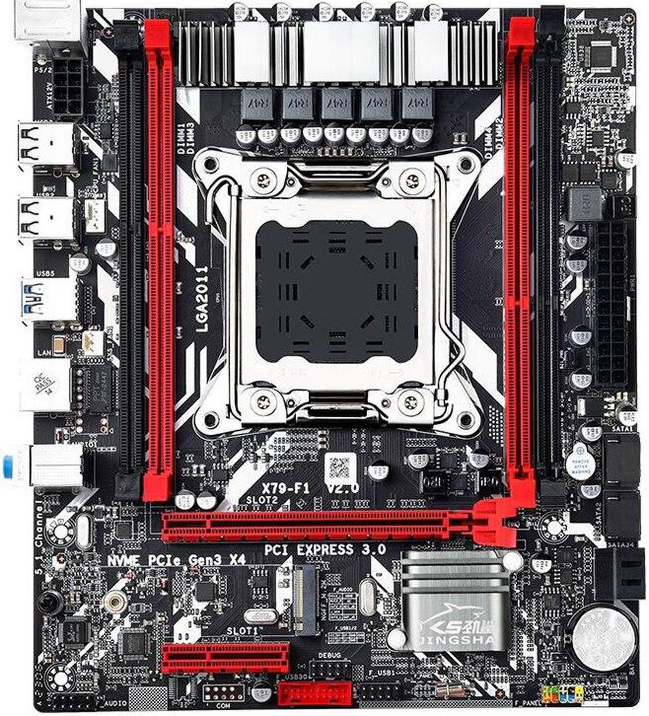 Main image of X79 Motherboard Combo Set LGA2011 with E5 2650 V2 16GB DDR3 RAM Support NVME M.2 SSD Server Kit