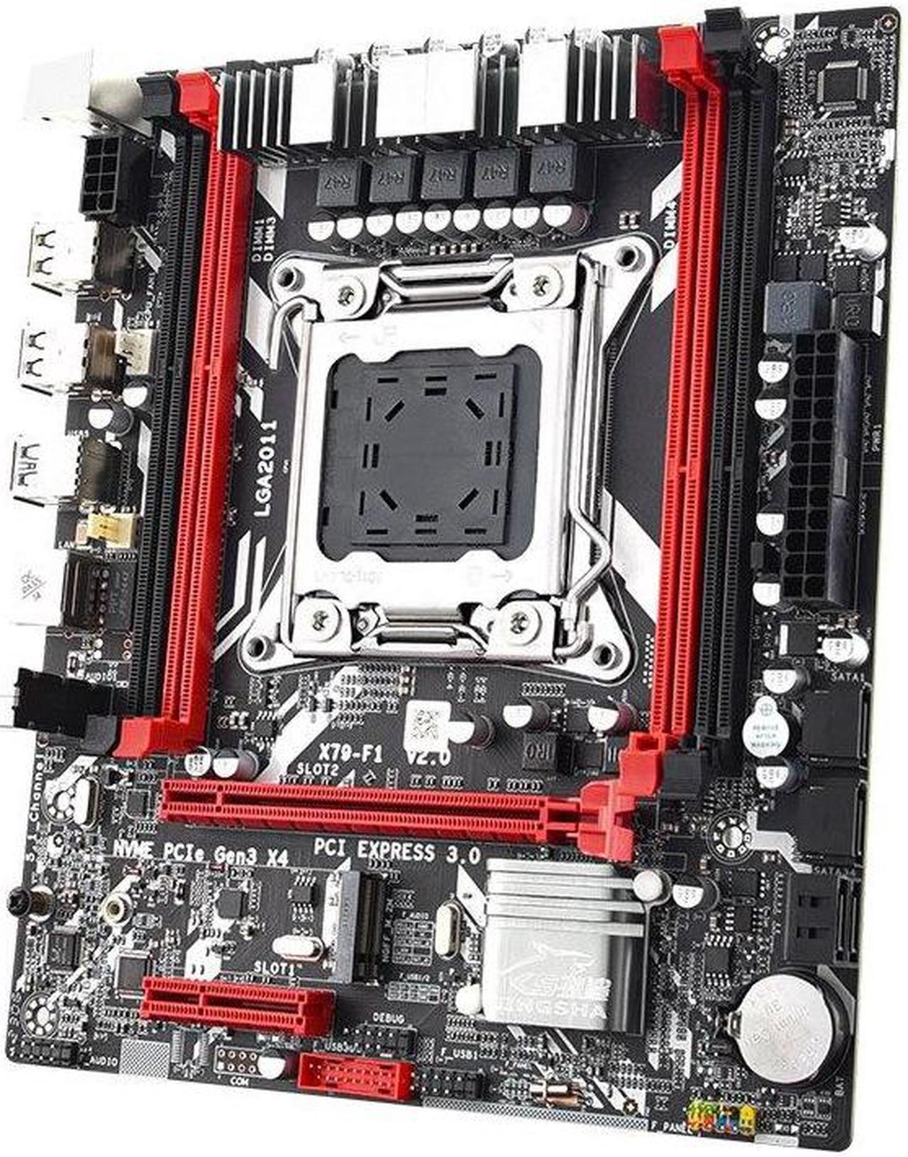 Alt view image 2 of 5 - X79 Motherboard Combo Set LGA2011 with E5 2650 V2 16GB DDR3 RAM Support NVME M.2 SSD Server Kit