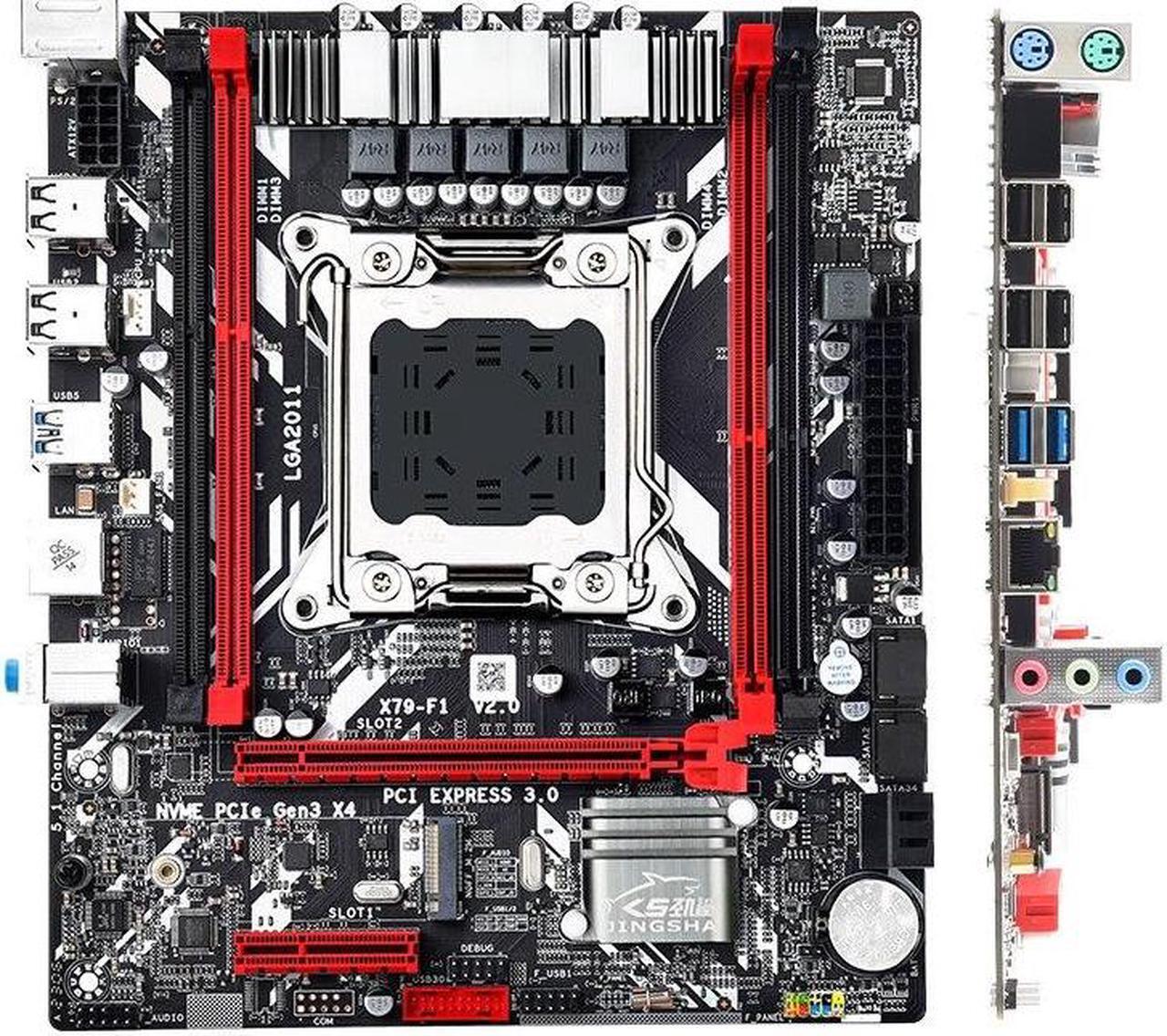 Alt view image 4 of 5 - X79 Motherboard Combo Set LGA2011 with E5 2650 V2 16GB DDR3 RAM Support NVME M.2 SSD Server Kit