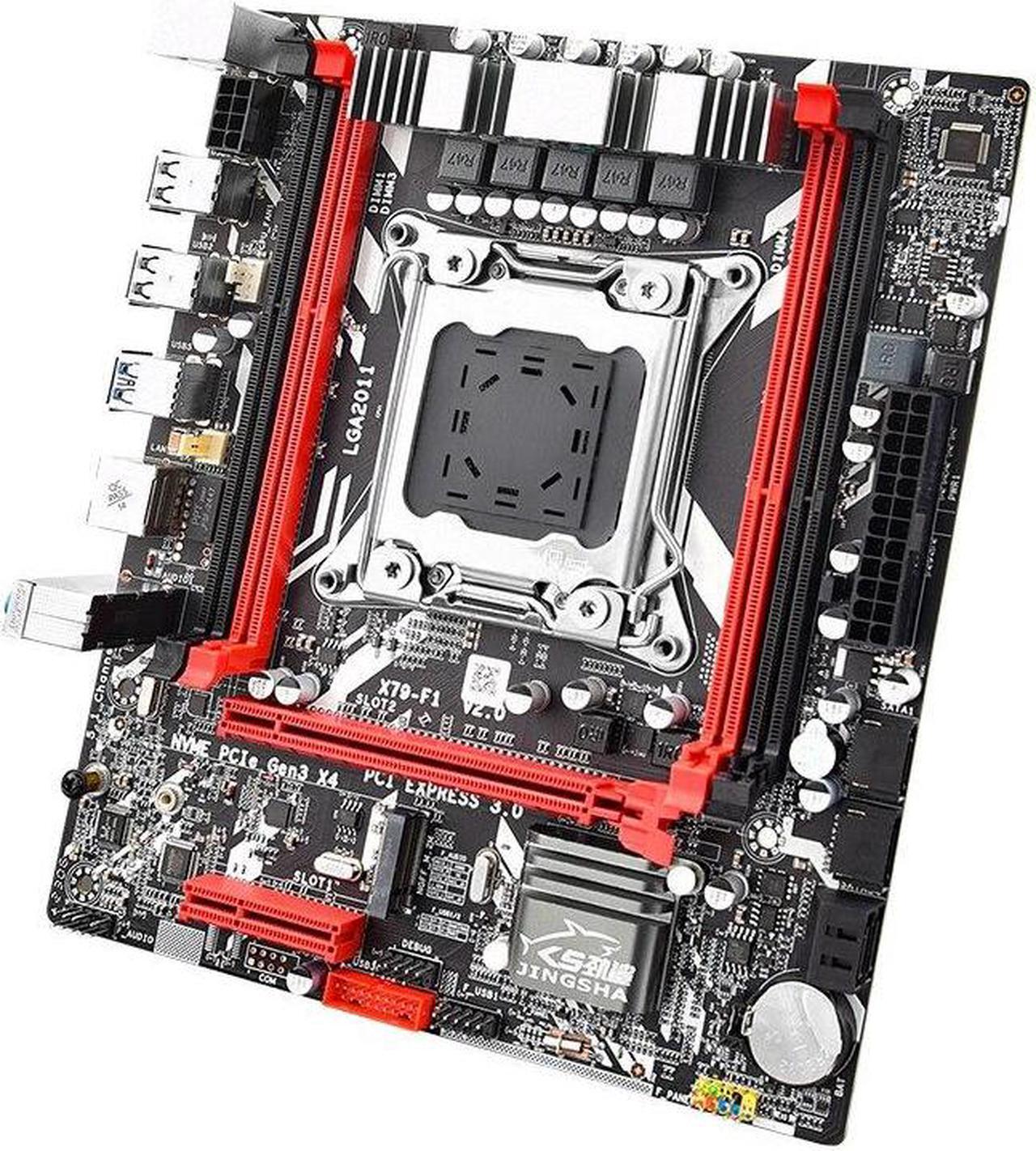 Alt view image 3 of 5 - X79 Motherboard Combo Set LGA2011 with E5 2650 V2 16GB DDR3 RAM Support NVME M.2 SSD Server Kit