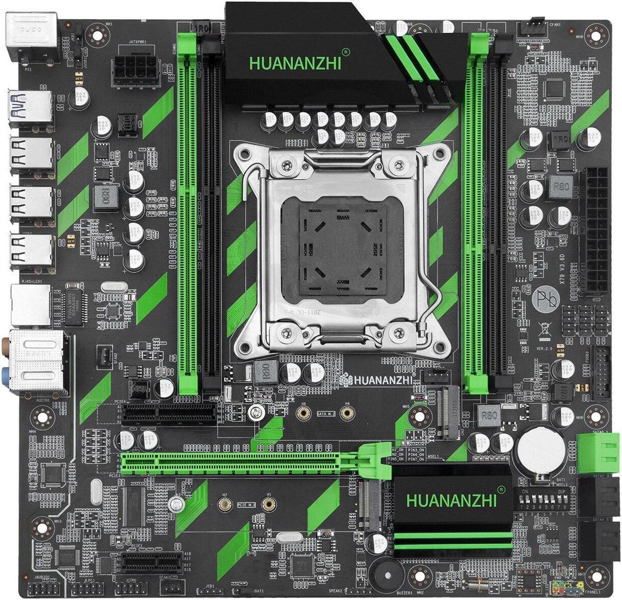 Main image of X79 Motherboard ZD3 LGA2011 M-ATX SATA3 USB3.0 PCI-E 16X NVME NGFF M.2 SSD Support REG ECC RAM