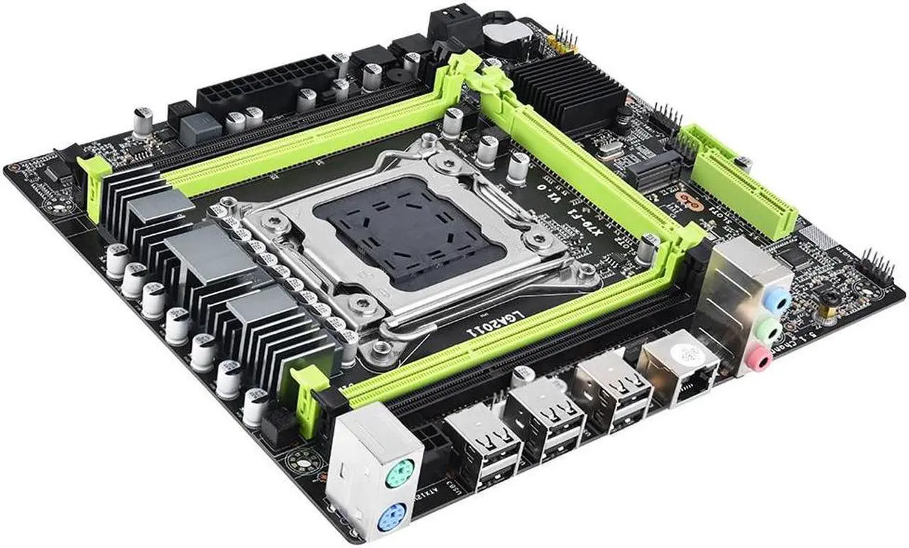 Alt view image 3 of 5 - X79 Motherboard X79 F1 LGA2011 Support NVME M.2 SSD Xeon E5 V1 V2 REG ECC DDR3 Memory server
