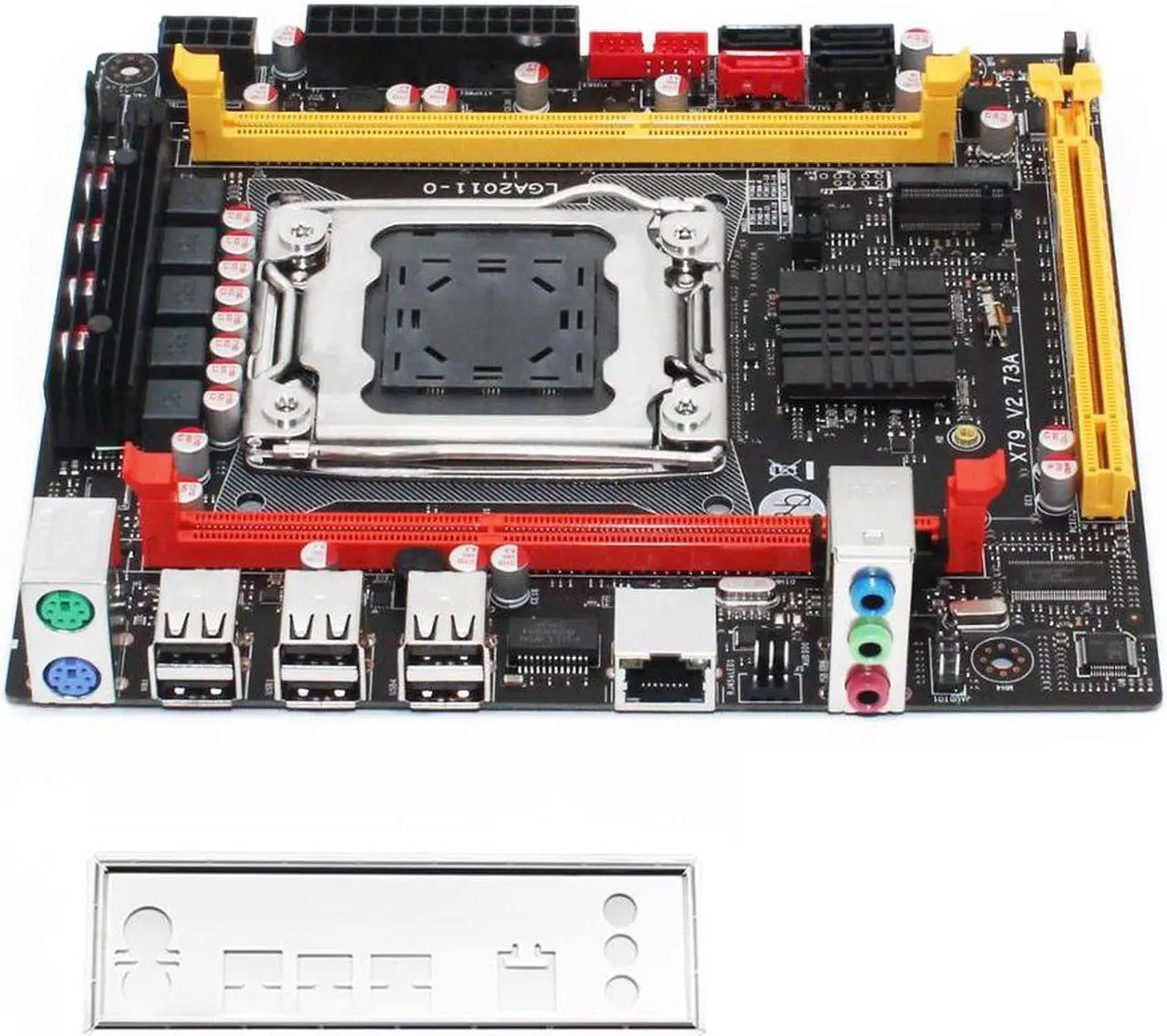 Main image of X79 Motherboard Set with E5 2620V2 CPU 2*8GB 1600MHZ REG ECC Ram Combo Support USB2.0 NVME M.2 Kit