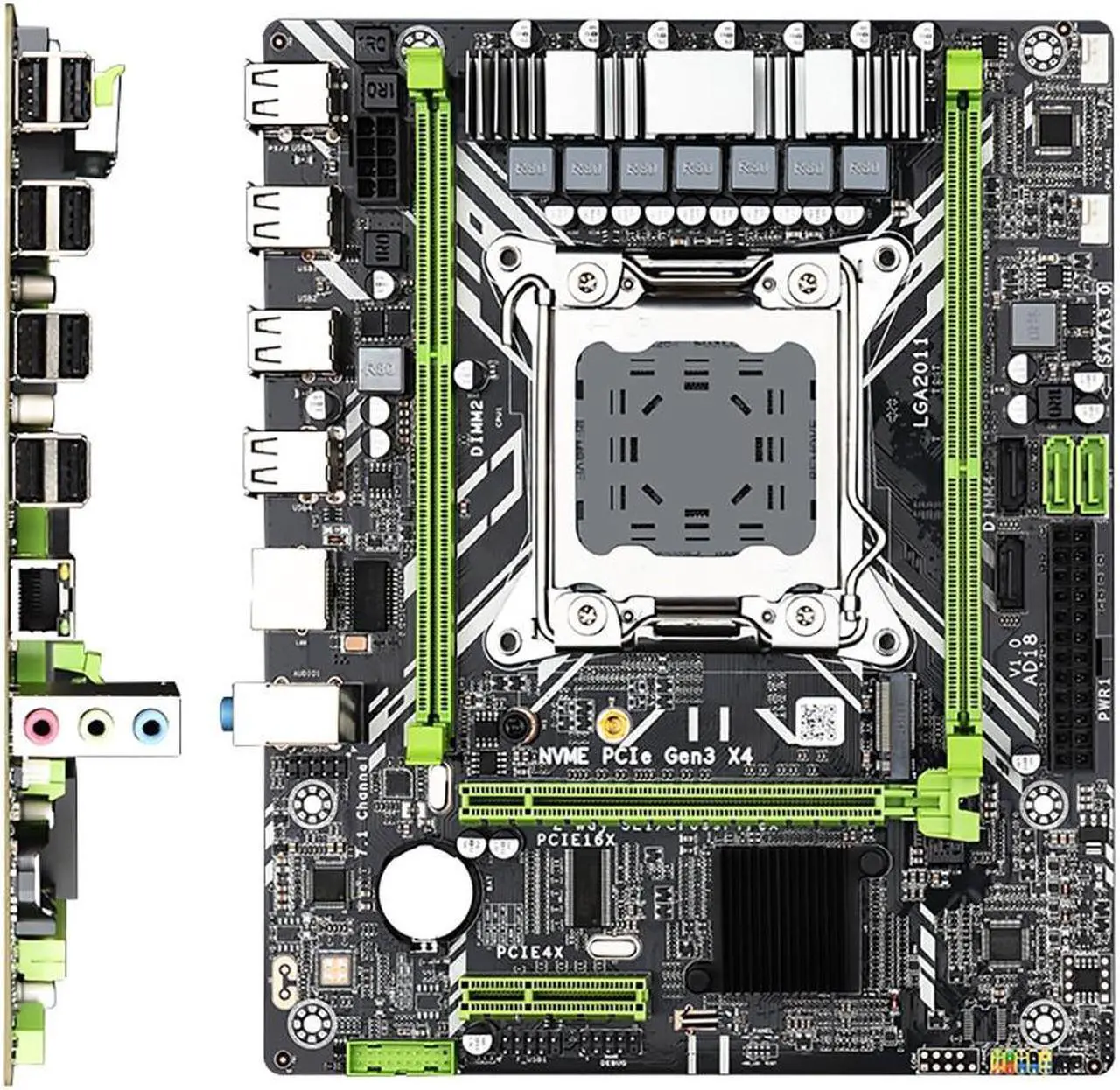 Alt view image 2 of 4 - X79 Motherboard Kit Set LGA 2011 with Xeon E5 2650 V2 CPU 16G=8G*2 DDR3 ECC RAM Memory X79 Combo M.2 NVME
