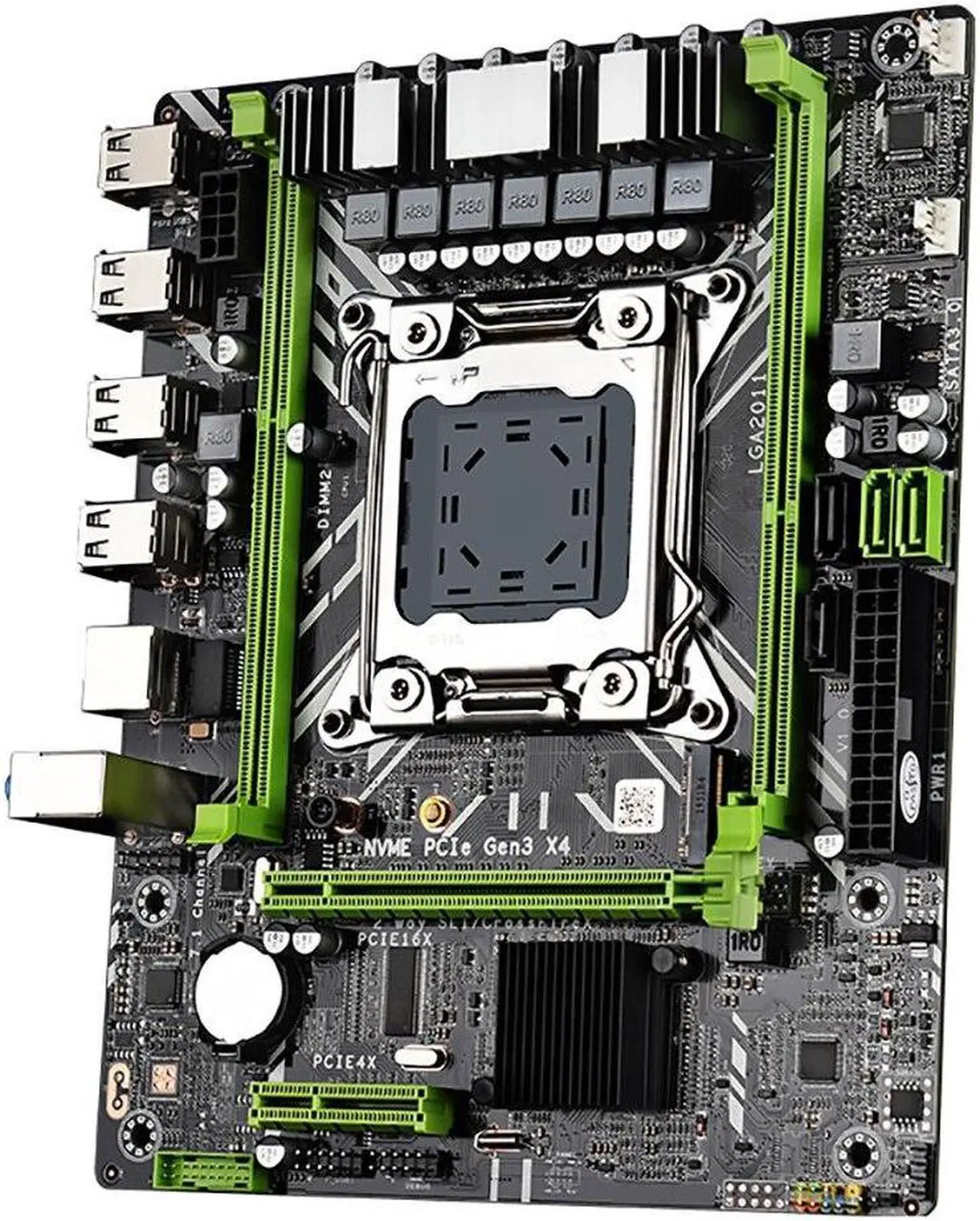 Alt view image 4 of 4 - X79 Motherboard Kit Set LGA 2011 with Xeon E5 2650 V2 CPU 16G=8G*2 DDR3 ECC RAM Memory X79 Combo M.2 NVME