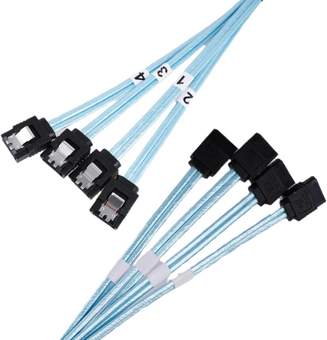 Main image of SATA 3.0 Data Line High Speed 6Gbps SAS Cable 4xSATA 7Pin Female To 4xSATA 7Pin Female Cable High Quality For Server