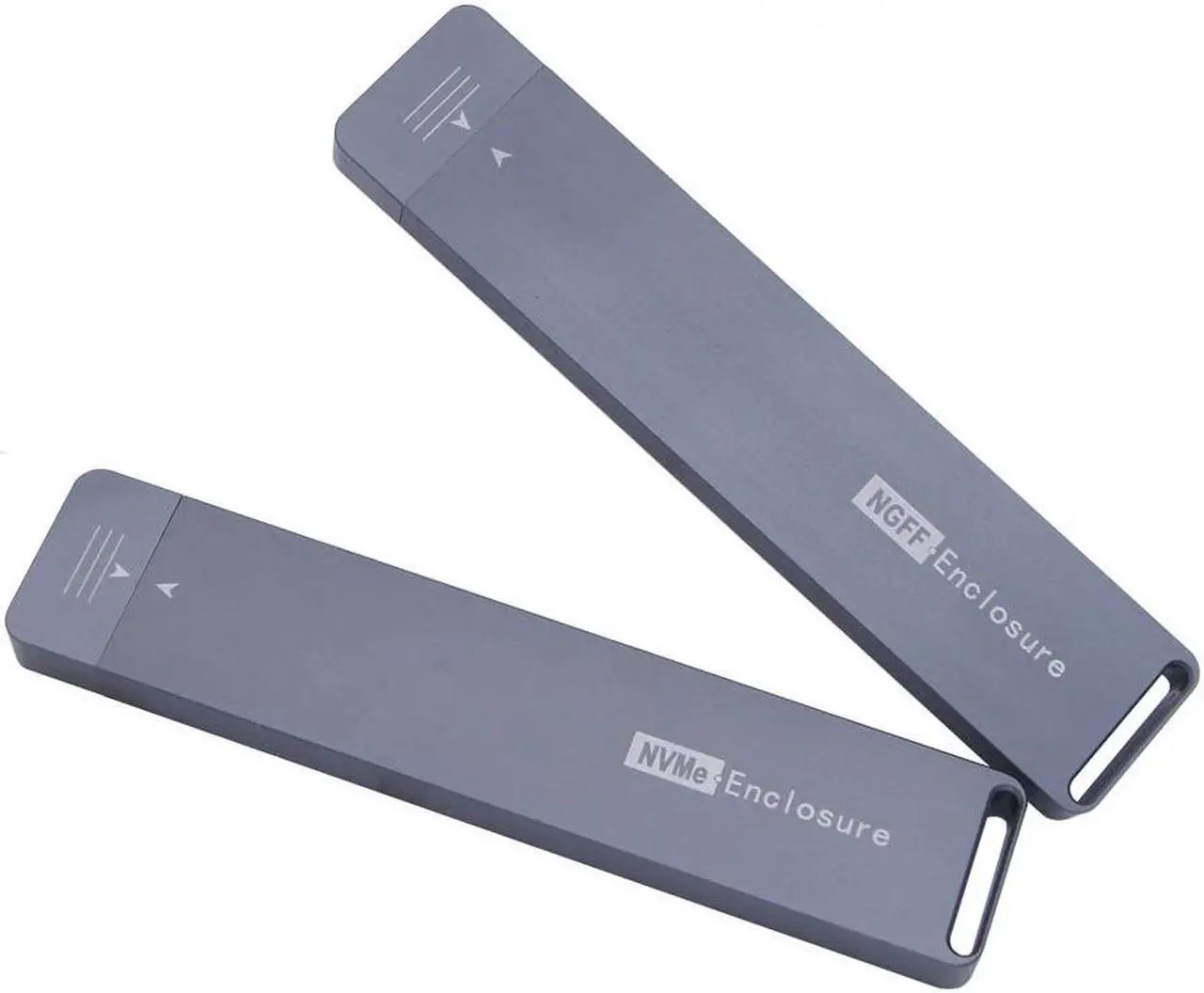 Alt view image 3 of 7 - M2 SSD Case NVME Enclosure M.2 to USB TYPE-A 3.1 SSD Adapter for NVME PCIE M Key NGFF SATA B Key SSD Disk Drive Box M.2 SSD Case(M-key NVMe - 10Gbps)