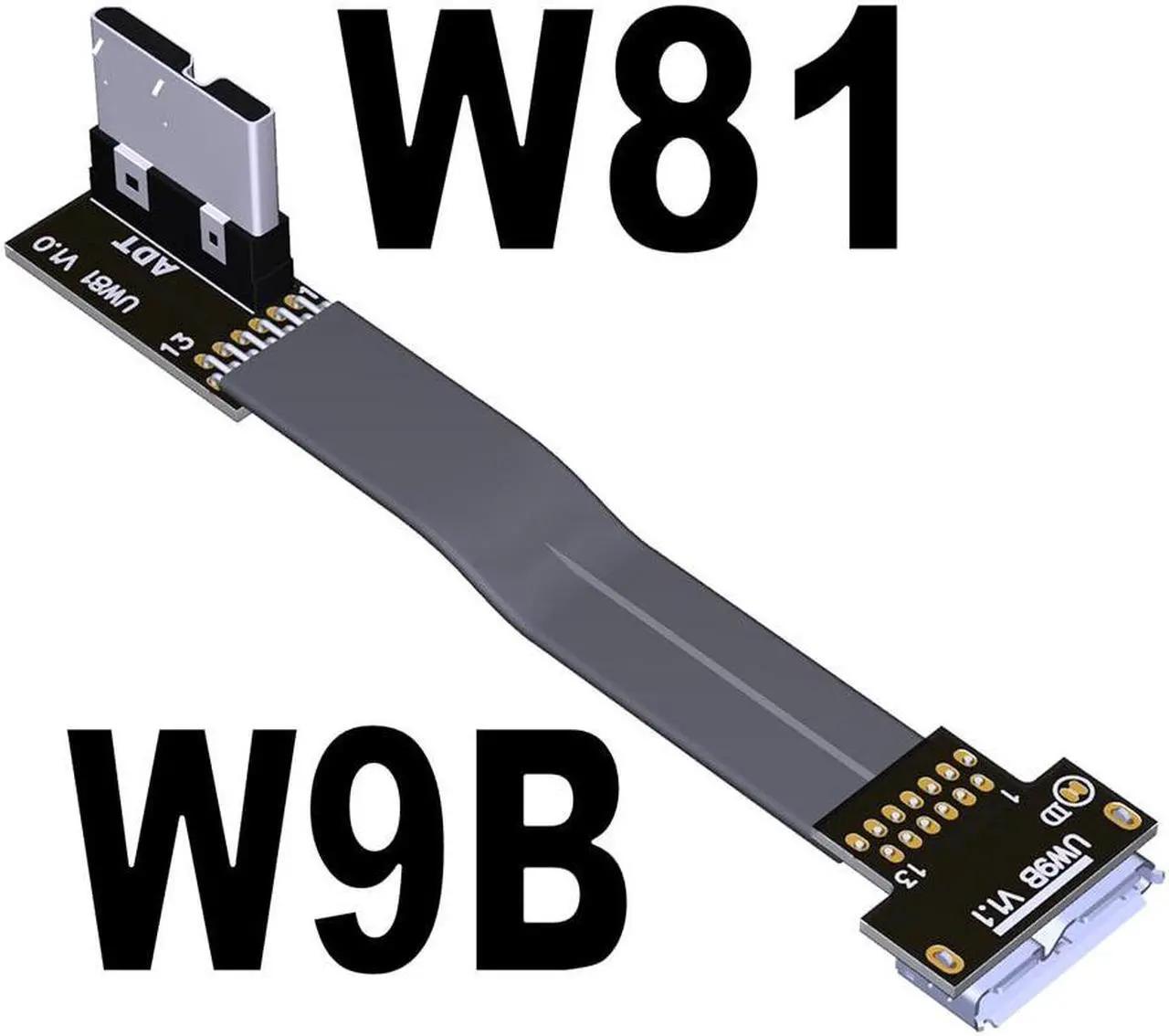 Main image of USB3.0 Micro-USB to Micro B Flat Cable Male-Male High Speed 5G/bps Extension Cord USB 3.0 Adapter Line for Micro-USB Extender(W9B-W81)(15cm)