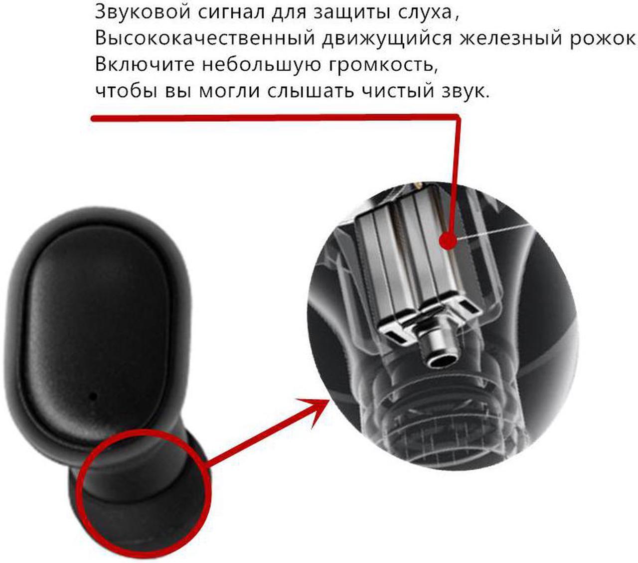 Alt view image 6 of 7 - Hearing Amplifier Aid Rechargeable Digital Personal Sound Amplifier Devices ITE for Seniors,Inner-Ear Hearing aid,black, Right ear+charging case