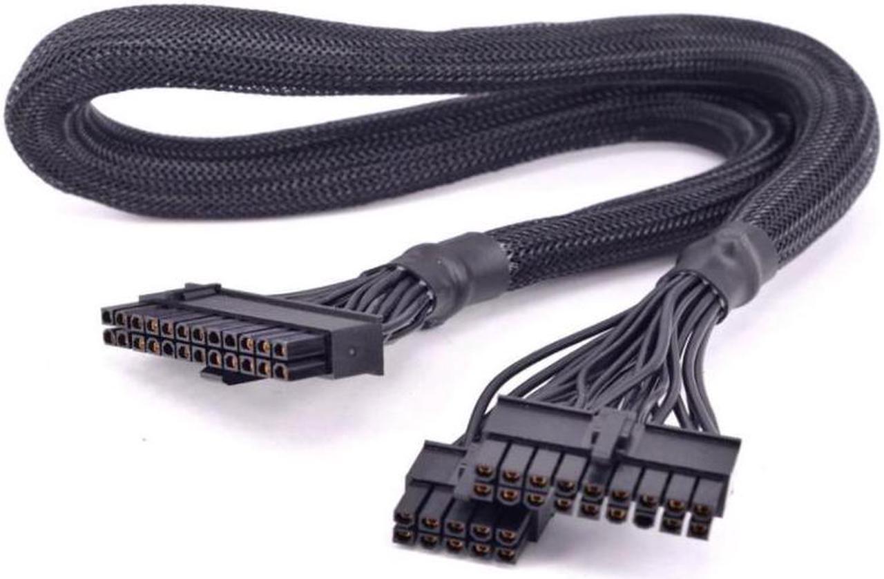 18+10 Pin to 20+4Pin 24Pin ATX Power Supply Cable Sleeved for Seasonic FOCUS PLUS Platinum 850 750 650 550 W Focus+ PSU Modular