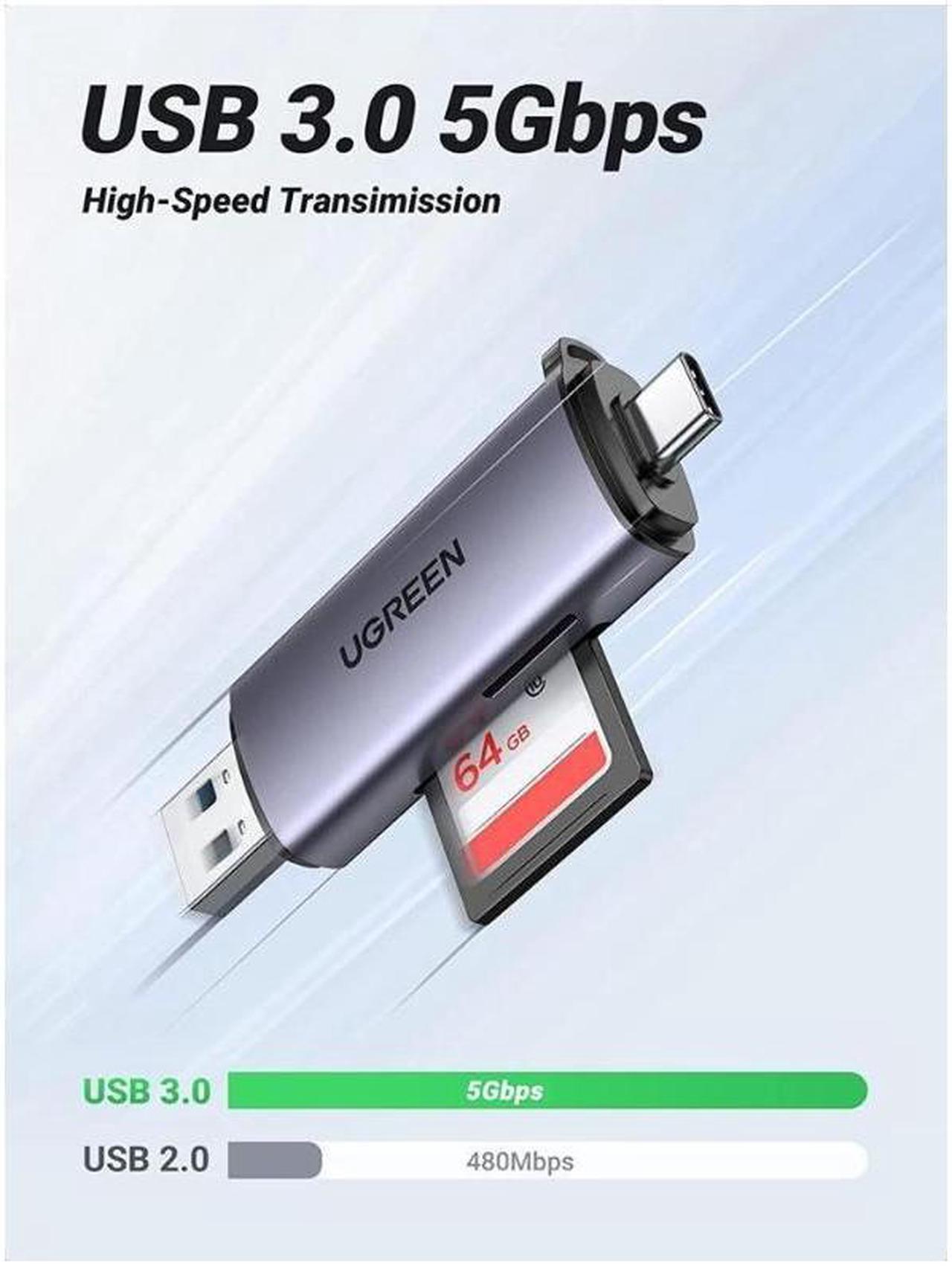 Alt view image 2 of 7 - Micro SD Card Reader USB C USB 3.0 to Memory Card Reader Adapter for External Camera Photo SD SDHC SDXC MicroSD UHS-I Compatible with Computer PC MacBook Air Pro Samsung Galaxy S22 iPad Pro