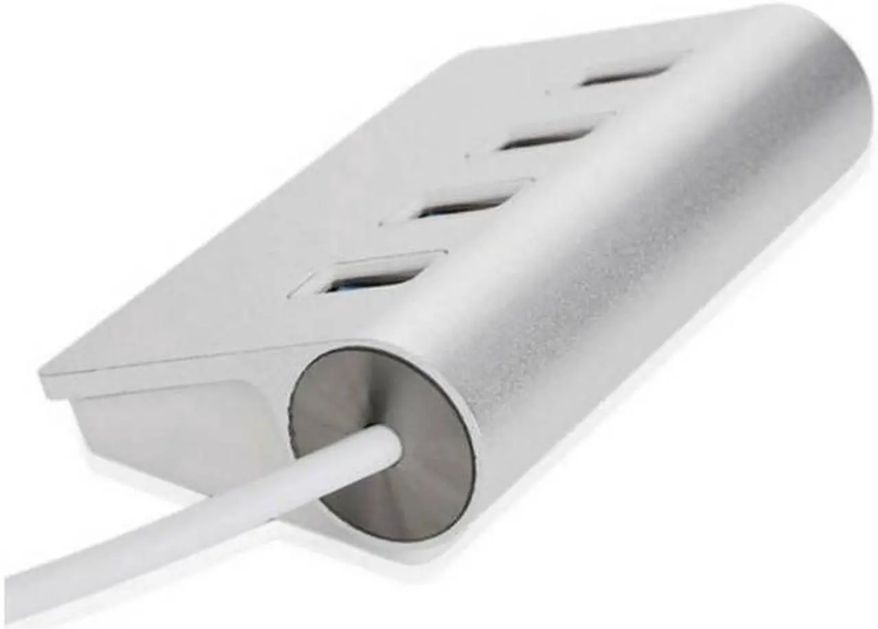 Alt view image 2 of 7 - Aomoproing 4 Port USB 3.0 Hub up to 5Gbps Super High Speed Data Transfer for MacBook Air, Mac Mini, iMac, Laptop, PC, USB Flash Drives and More