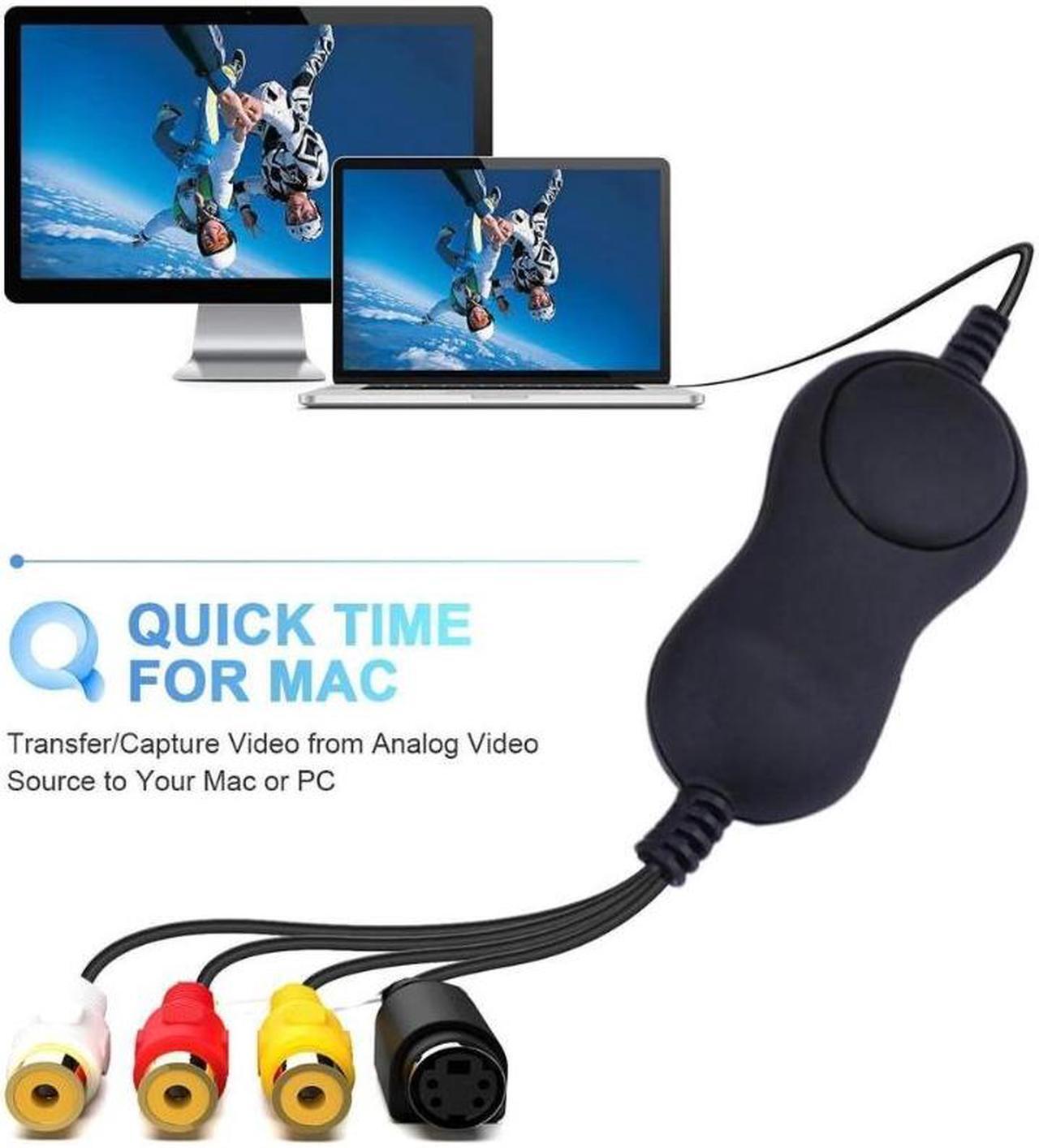 Main image of Ezcap158 USB 2.0 UVC Audio Video Capture Card S-Video AV Analog Video Recording Plate Hi8 VHS Old Camera for Windows MAC Win10