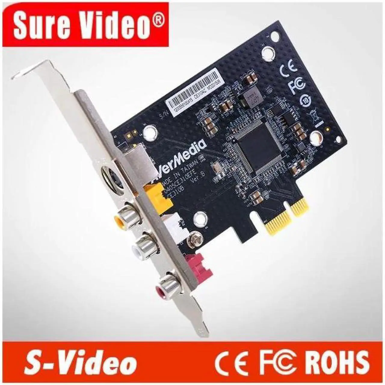 Alt view image 2 of 3 - AVerMedia CE310B professional SD PCIe capture card with S terminal video capture AV composite (CE310B)