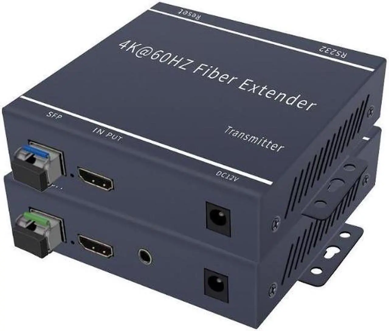Main image of Up to 20KM / 12.4miles, 4Kx2K@60Hz HDMI2.0 Fiber Optic Extender Over Single Mode SFP MSA LC Fiber Optic Cable Transmitter and Receiver set