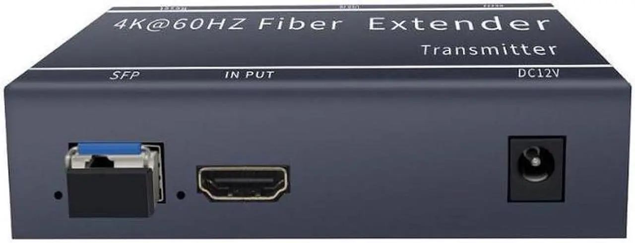 Alt view image 4 of 5 - Up to 20KM / 12.4miles, 4Kx2K@60Hz HDMI2.0 Fiber Optic Extender Over Single Mode SFP MSA LC Fiber Optic Cable Transmitter and Receiver set