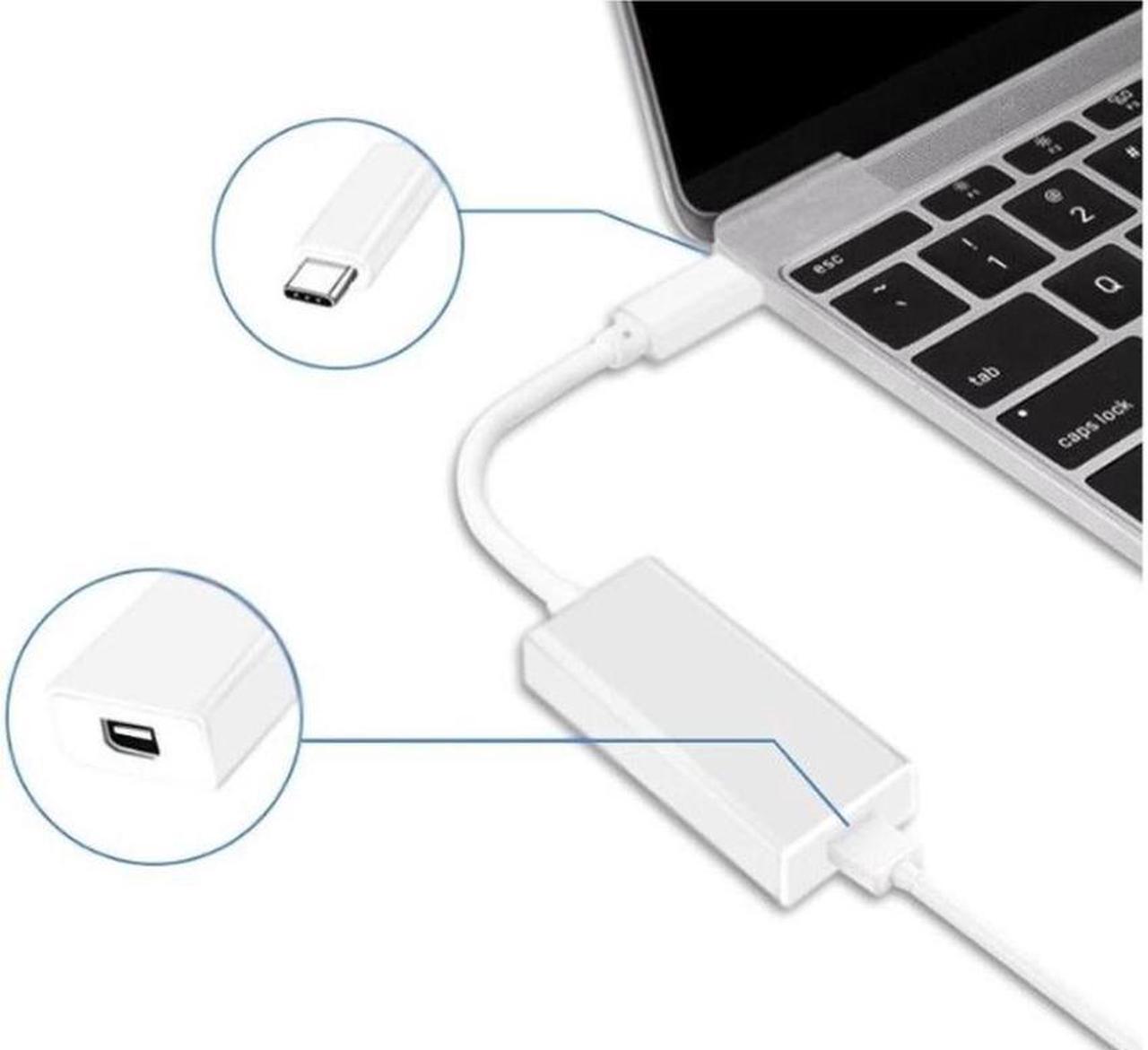 Alt view image 5 of 5 - Aomoproing for Thunderbolt 3 To Thunderbolt 2 Adapter Type C Cable USB For Macbook Air Pro& White(1PC)
