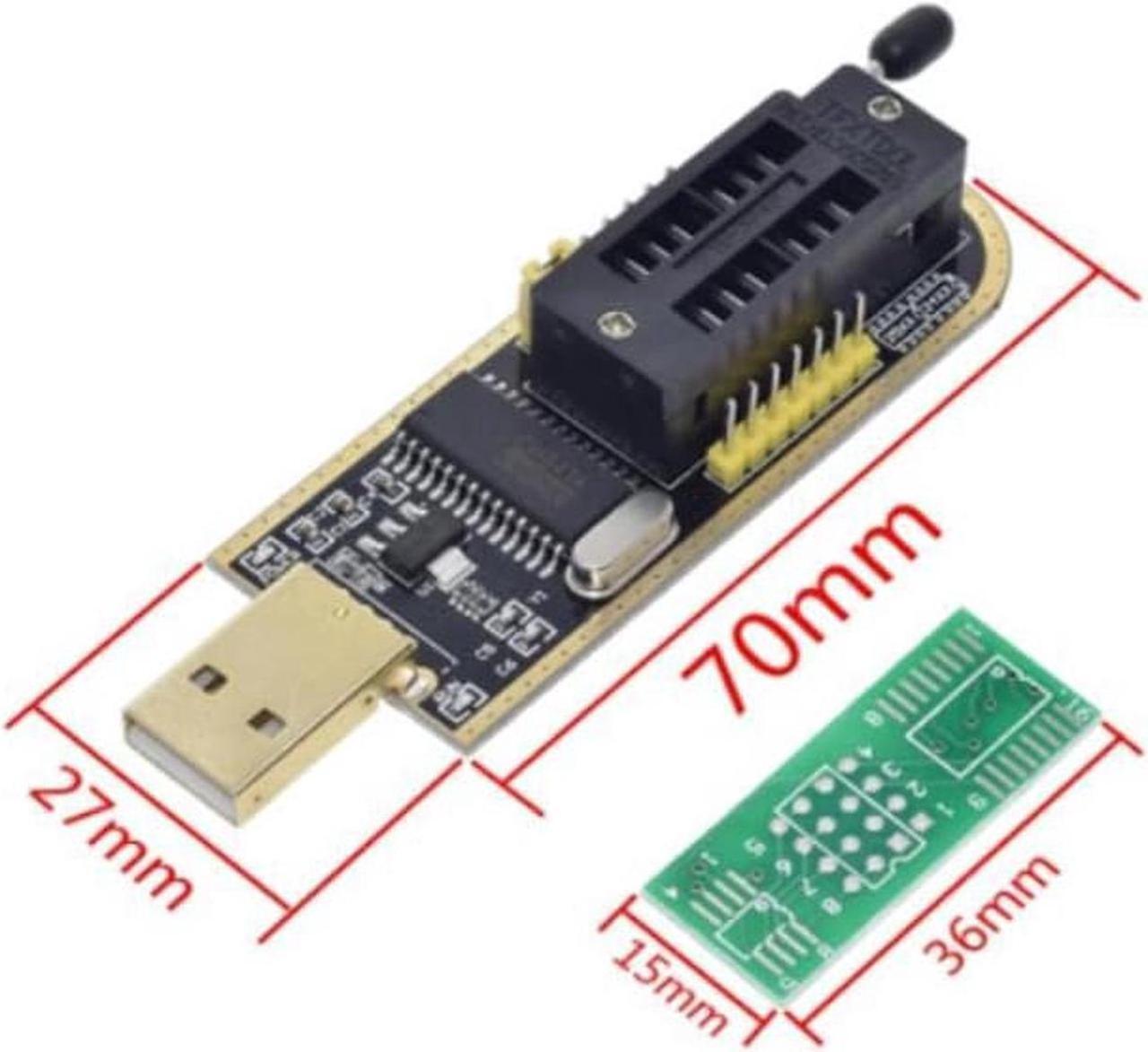 Alt view image 2 of 3 - CH341A 24 25 Series EEPROM Flash BIOS USB Programmer Module + SOIC8 SOP8 Test Clip for EEPROM 93CXX / 25CXX / 24CXX