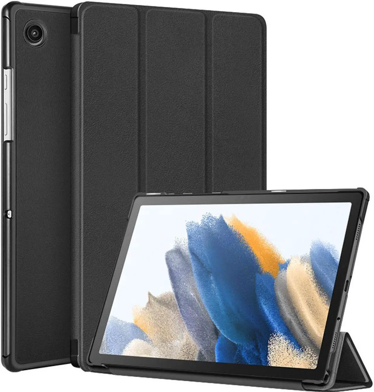 Main image of Case for Samsung Galaxy Tab A8 10.5 inch Case 2022, Premium PU Leather Tri-Fold Stand Smart Cover with Auto Wake/Sleep for Samsung Galaxy A8 10.5 Inch Tablet SM-X200/X205/X207 Black