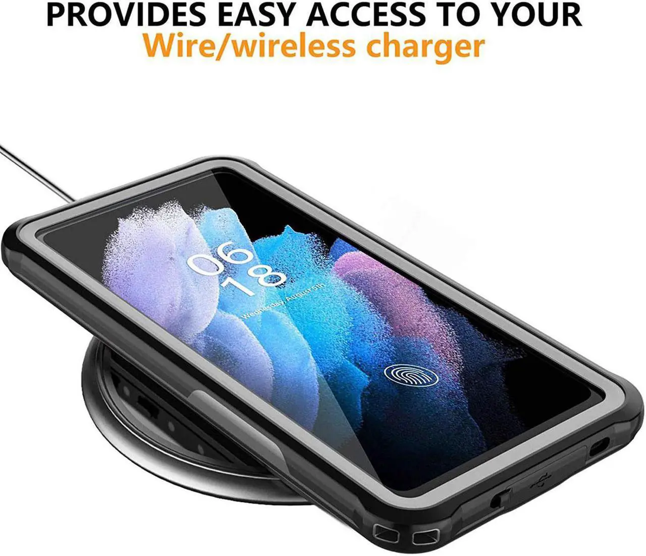 Alt view image 5 of 7 - SZYG for Samsung Galaxy S20 FE 5G Case Waterproof, Built in Screen Protector 360° Full Body Heavy Duty Protective Shockproof IP68 Underwater Case for Samsung Galaxy S20 FE 5G 6.5 inch.