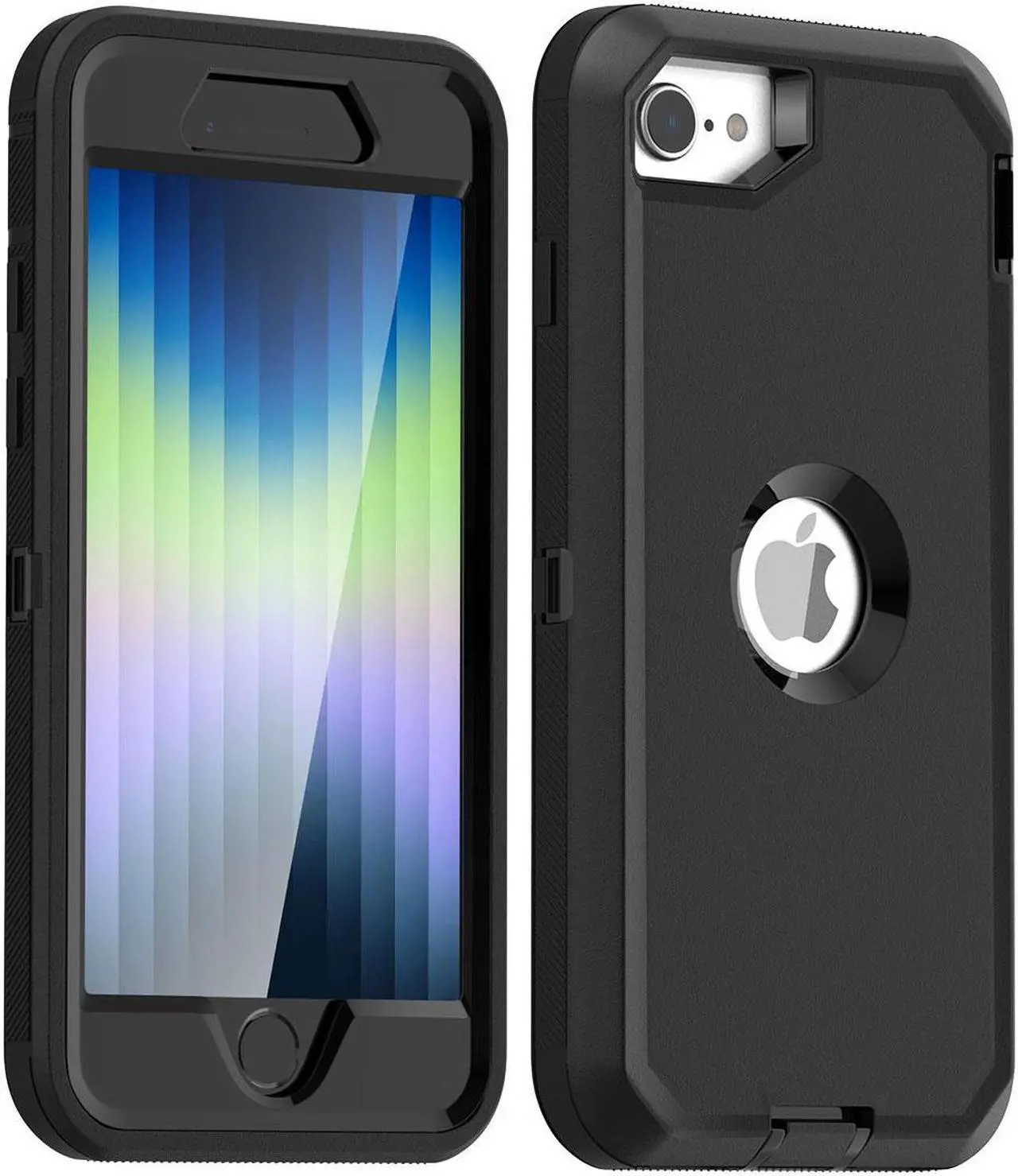 Main image of SZYG for iPhone SE 2022 Case, iPhone SE 2020 Case Built-in Screen Protector Full Body Protection Heavy Duty Drop Proof 3-Layer Durable Cover Case for Apple iPhone SE 3/2nd Gen 4.7-inch.