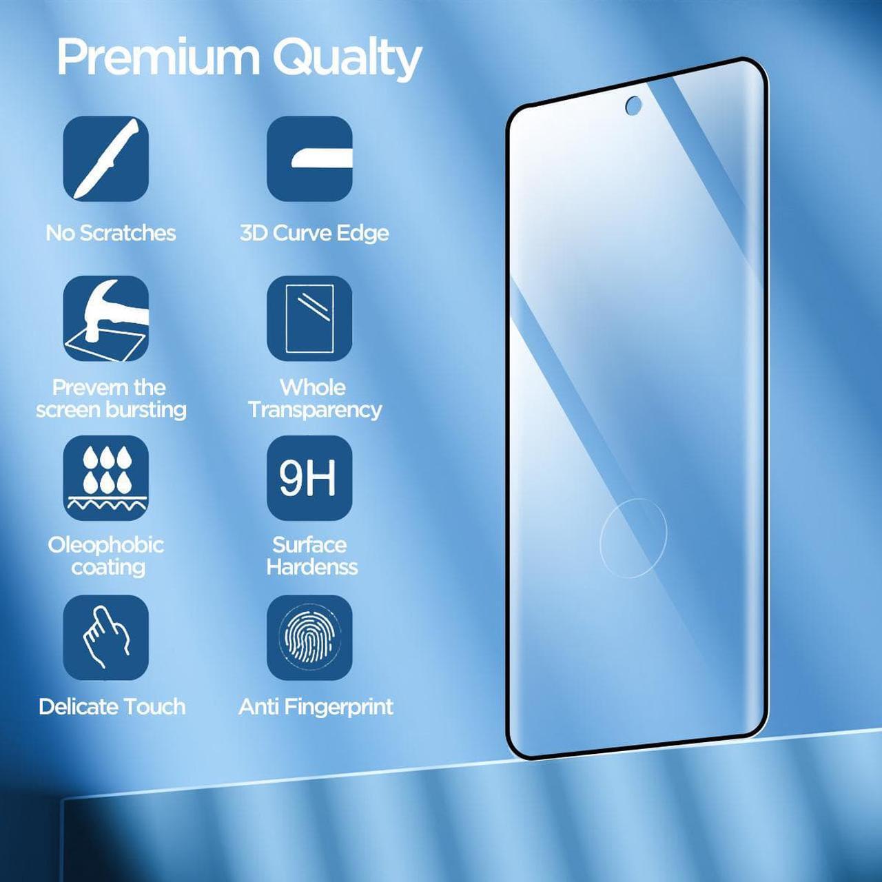 Alt view image 3 of 7 - SZYG [2Pack] Glass Screen Protector for Google Pixel 7 Pro, 9H Tempered Glass, Ultrasonic Fingerprint Compatible,HD Clear Case Friendly for Google Pixel 7 Pro 5G Glass Screen Protector.