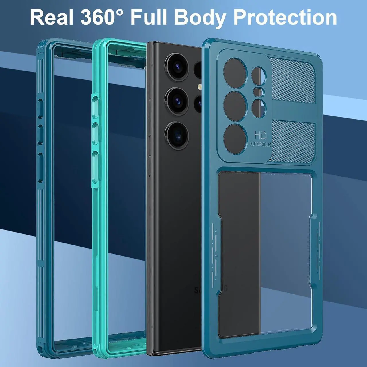 Alt view image 6 of 7 - SZYG for Samsung Galaxy S23 Ultra Case Waterproof, Built-in Screen Protector Full Body Protection [IP68 Underwater] Dustproof Heavy Duty Shockproof Rugged Case for Galaxy S23 Ultra 5G 6.8'' 2023.