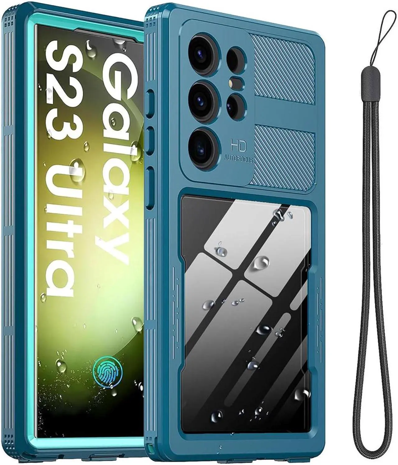 Main image of SZYG for Samsung Galaxy S23 Ultra Case Waterproof, Built-in Screen Protector Full Body Protection [IP68 Underwater] Dustproof Heavy Duty Shockproof Rugged Case for Galaxy S23 Ultra 5G 6.8'' 2023.