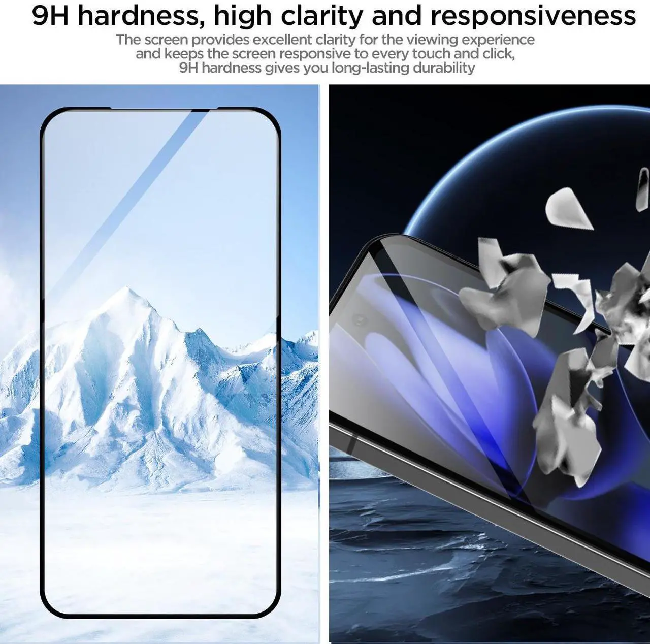 Alt view image 4 of 7 - SZYG 2 Pack for Google Pixel 9a Tempered Glass Screen Protector & Camera Lens Protector, 9H Hardness, Support Fingerprint Unlock, Bubble-Free for Pixel 9a 6.3" 2025