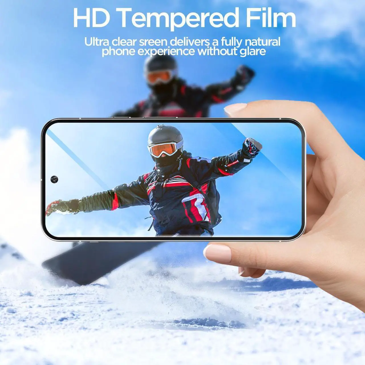 Alt view image 6 of 7 - SZYG 2 Pack for Google Pixel 9a Tempered Glass Screen Protector & Camera Lens Protector, 9H Hardness, Support Fingerprint Unlock, Bubble-Free for Pixel 9a 6.3" 2025