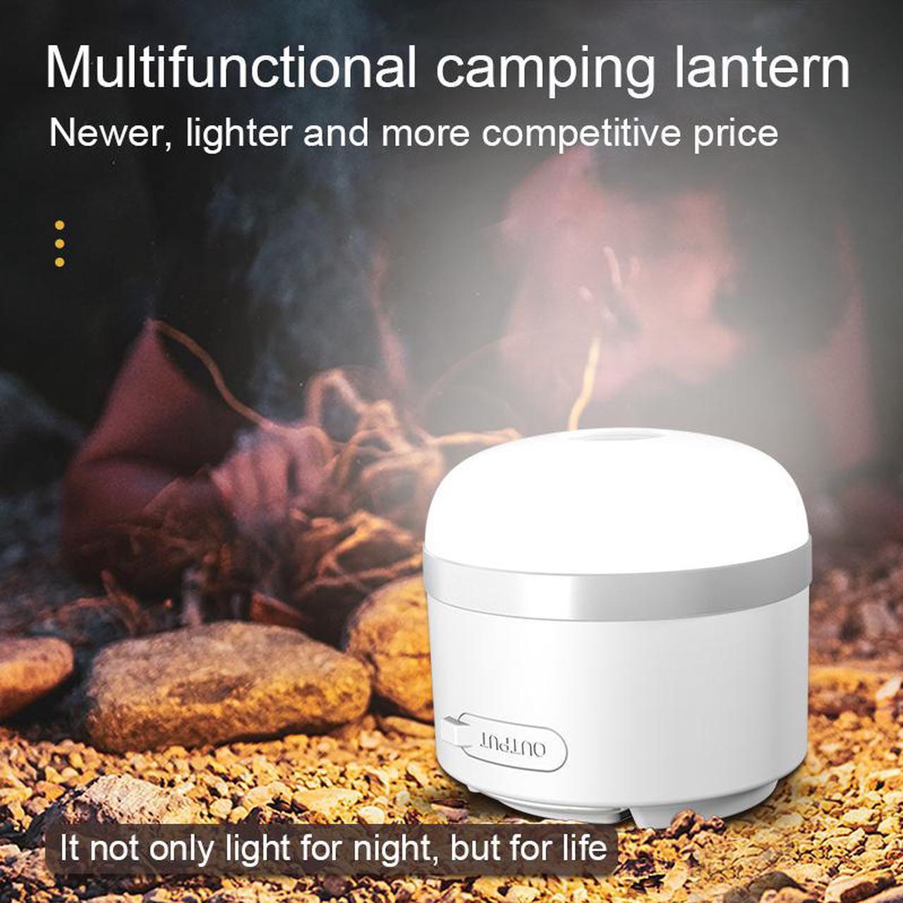 Greenbar Mini tent light with outdoor camping light USB rechargeable LED emergency power bank Multifunctional camping light White Handheld Flashlight,Camping Accessories Lights LED