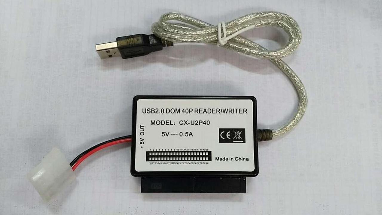 USB to DOM Card Reader IDE40 Pin Disk On Module 2.5 inch USB Card Reader Electronic Disk Adapter